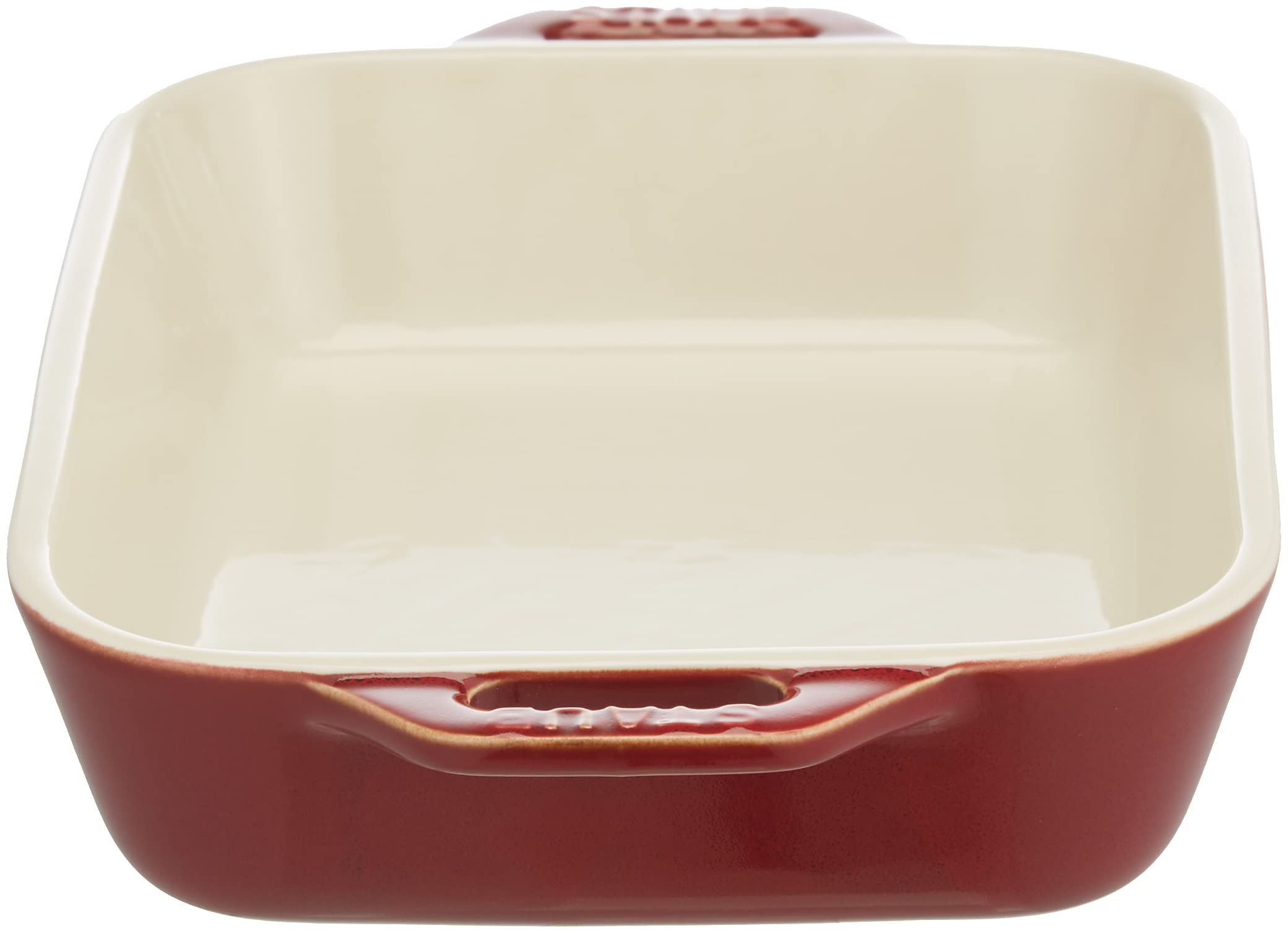 STAUB Rectangular Ceramic Baking Dish - 7.9 x 6.3 x 2.1 Inches, 1.76L (1.06QT) Capacity - Oven & Microwave Safe Red Casserole Dish for Roasting, Baking & Serving | Perfect for Lasagna, Casseroles & Holiday Meals