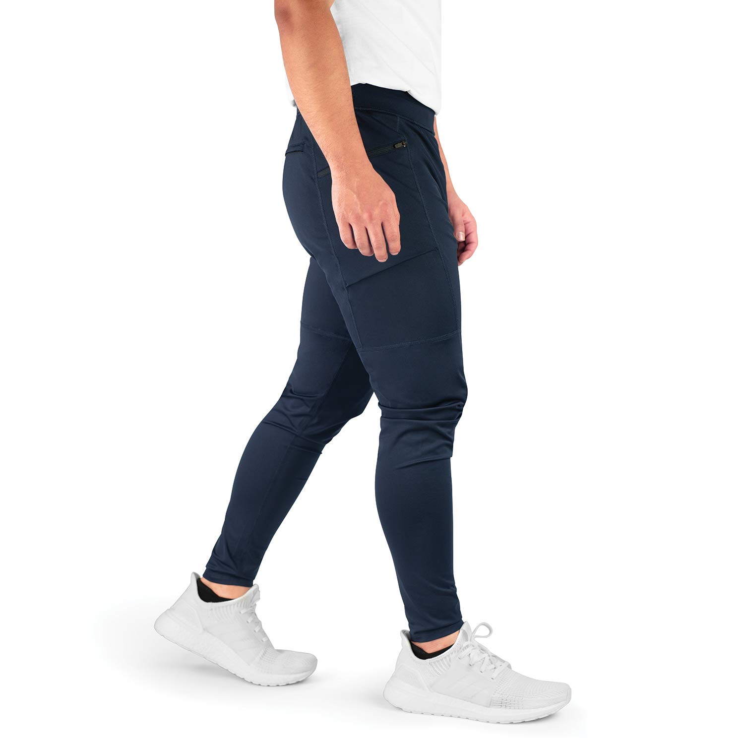 Men's Jogger Sweatpants with Zipper Pockets - Comfortable Athletic Pants for Running, Gym & Casual Wear