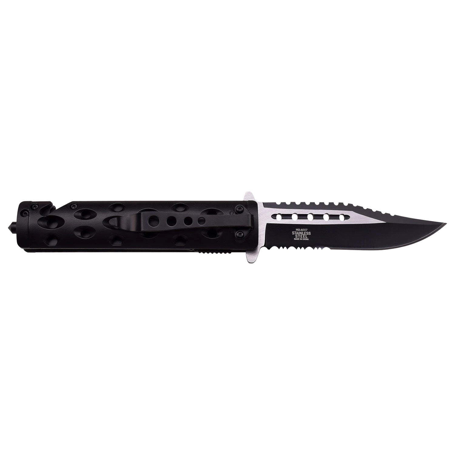 MASTER USA Spring Assisted Folding Knife MU A007BK - EDC Pocket Knife for Camping, Hiking & Outdoor Adventures