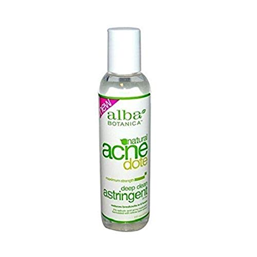 Alba Botanica Natural Acnedote Deep Clean Astringent for Acne-Prone Skin - 6 fl oz | Oil-Free Face Toner for Clear Complexion | Perfect for Daily Skincare Routine & Teen Acne Treatment