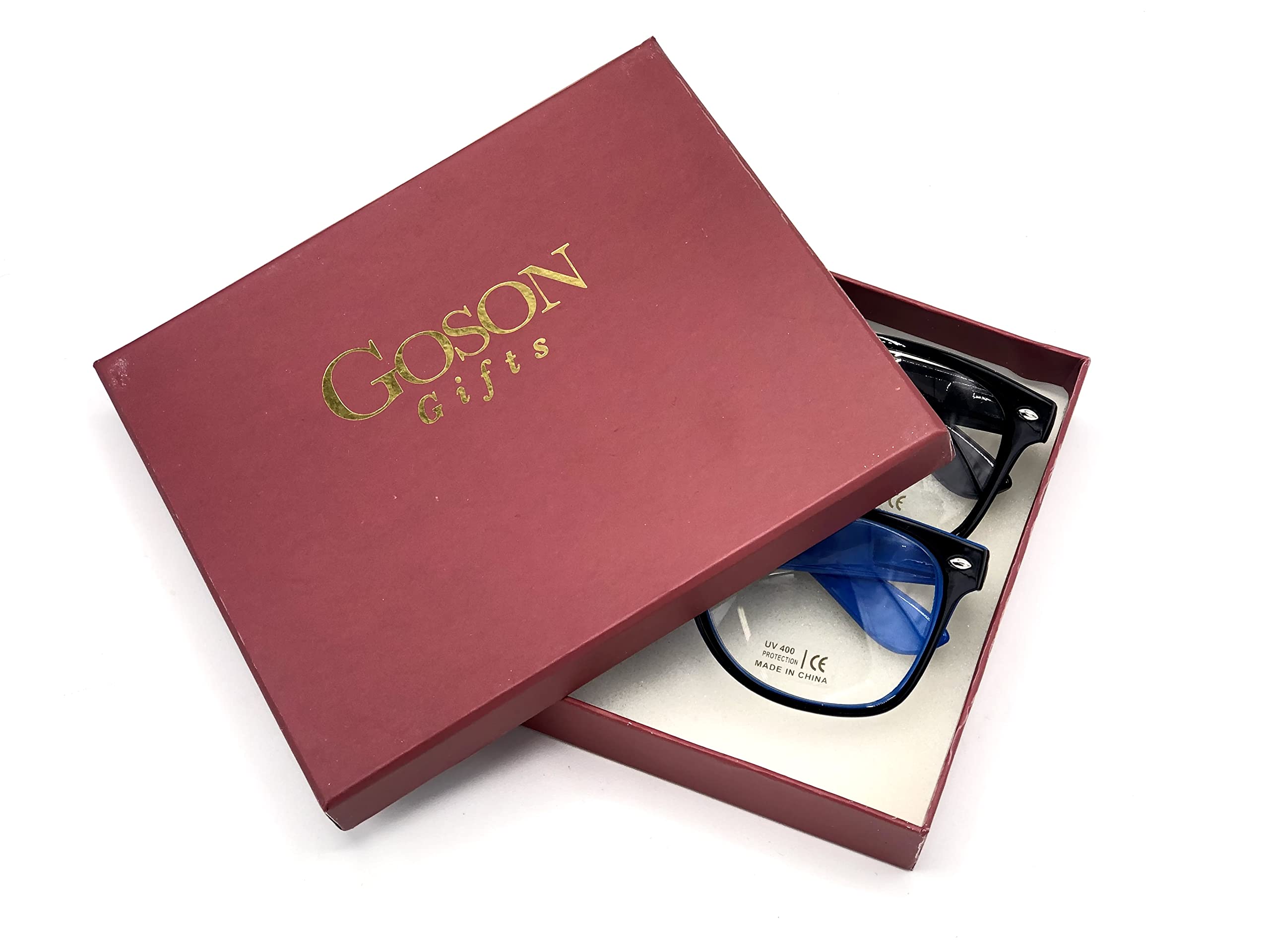 Goson Clear Lens Non-Prescription Eyeglasses Frames for Women & Men - Lightweight Comfortable Reading & Fashion Accessory for Work, Study, and Daily Wear