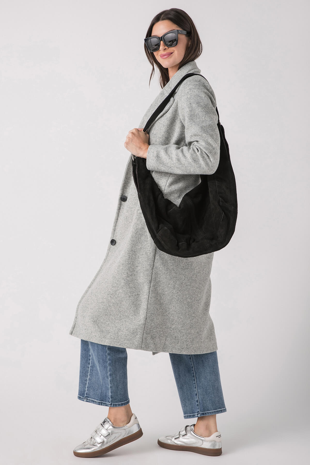 Free People Roma Suede Tote Bag - Stylish & Spacious Leather Handbag for Women | Perfect for Work, Travel & Everyday Use