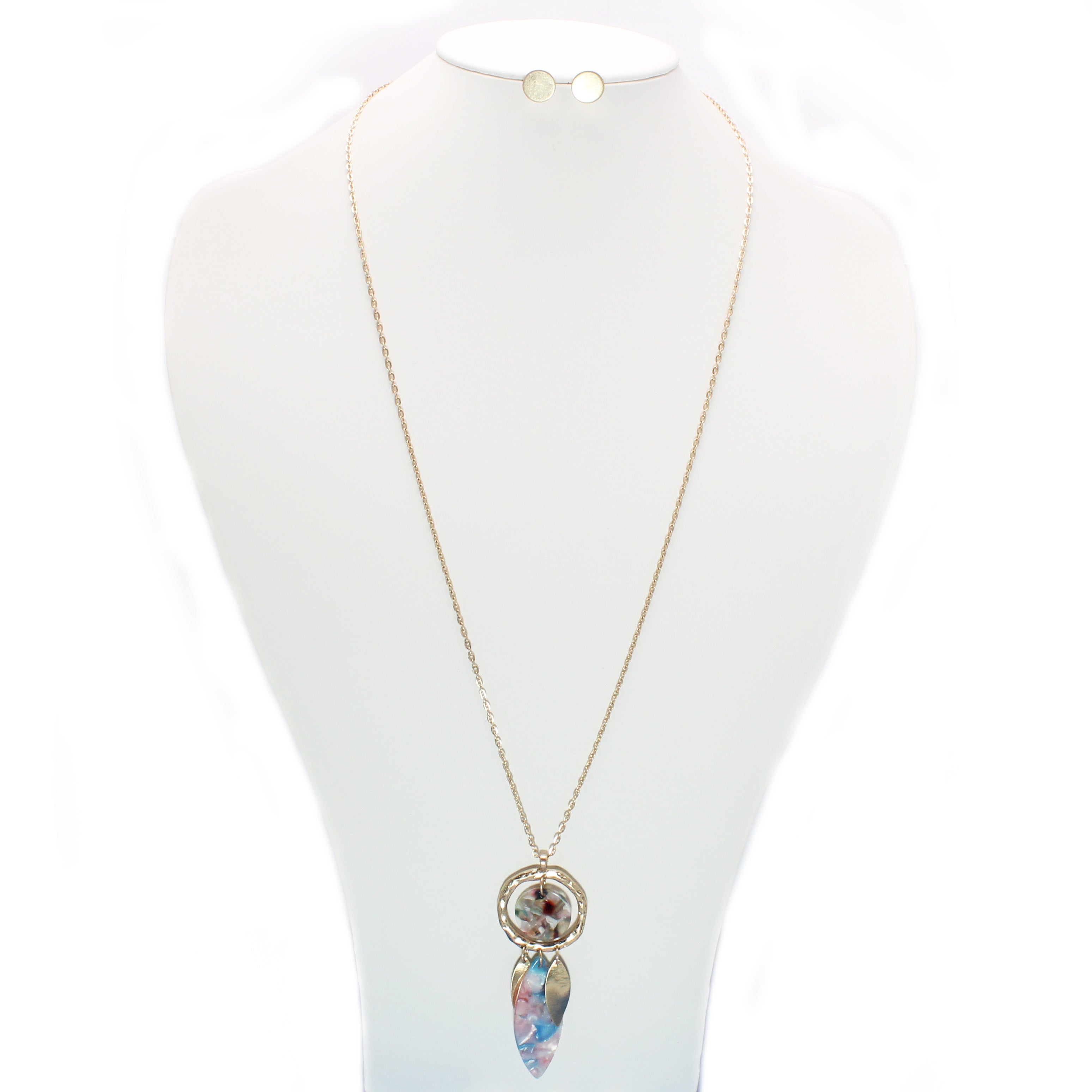 Elegant Acetate Long Necklace Set for Women - Trendy Layered Statement Jewelry for Parties, Weddings & Everyday Wear