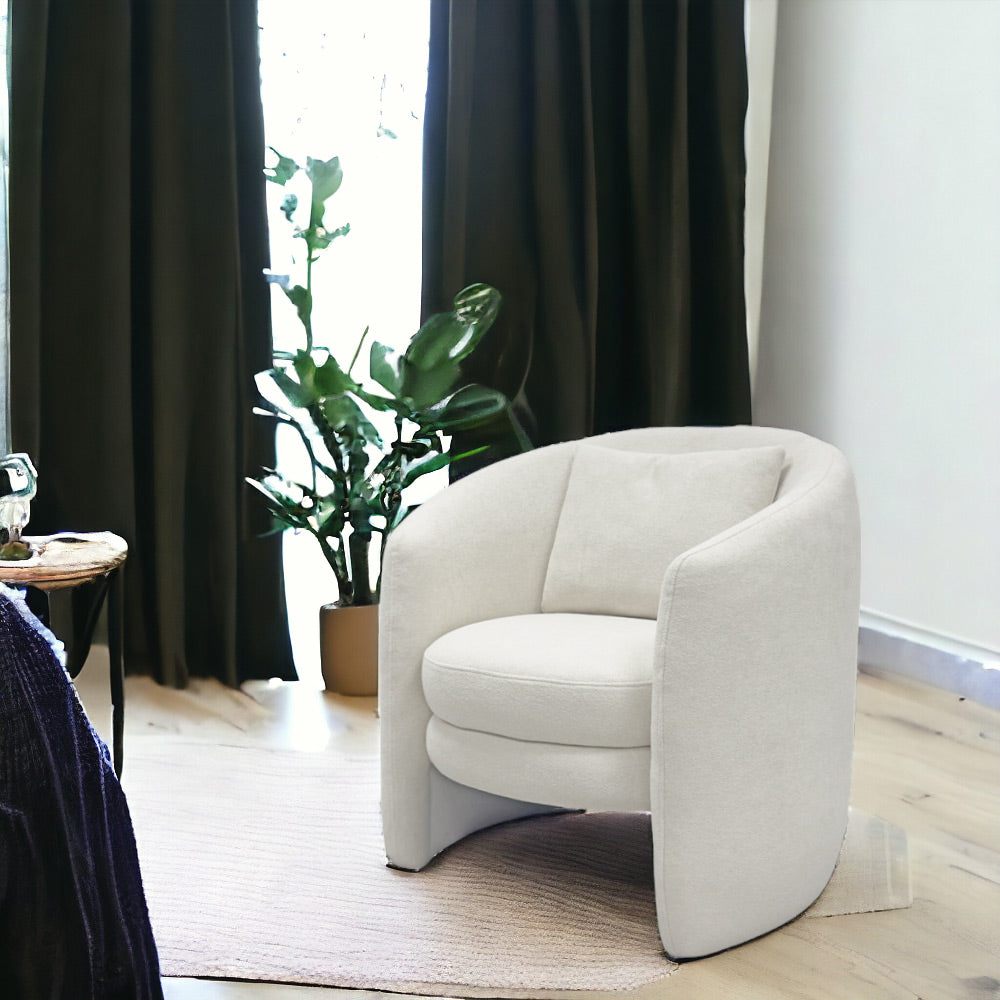 Royal Comfort Royce Armchair - Modern Upholstered Lounge Chair for Living Room, Bedroom & Office - Premium Fabric & Sturdy Wood Frame - Perfect for Relaxing, Reading & Entertaining