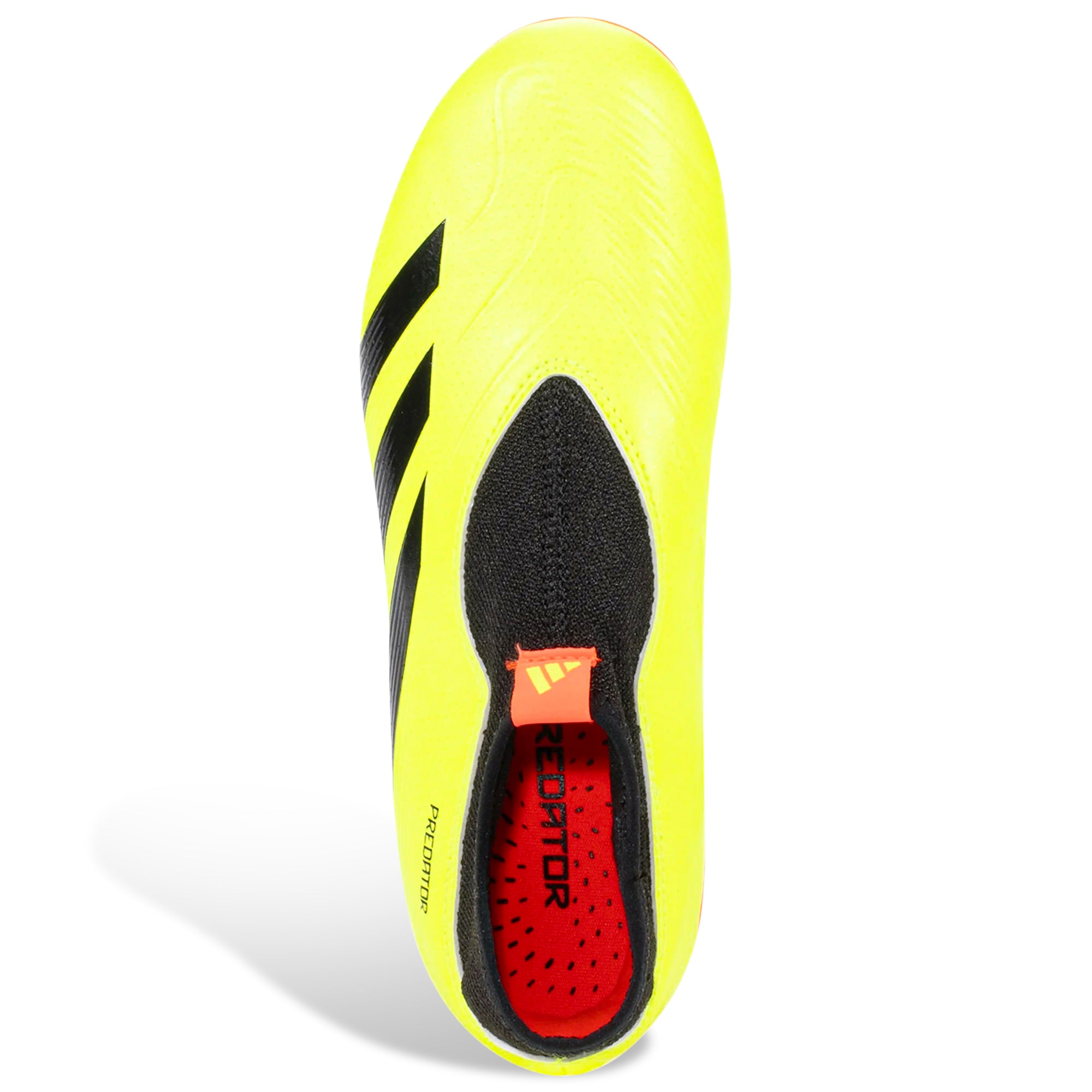 Adidas Jr. Predator League LL FG Soccer Cleats for Kids - Solar Yellow/Black/Solar Red - Firm Ground Football Shoes for Youth Players - Perfect for Training & Matches