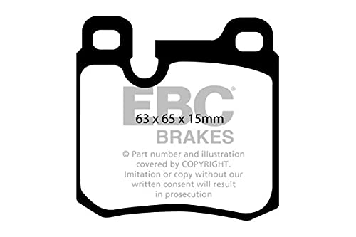 EBC Brakes DP4996R Yellowstuff Performance Brake Pads - High-Temperature Racing & Street Use for Sports Cars & Track Days