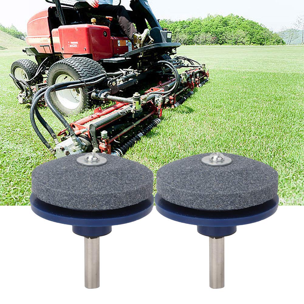 2Pcs Universal Lawn Mower Blade Sharpener Kit - Compatible with Any Power Drill or Hand Drill - Perfect for DIY Lawn Care and Garden Maintenance