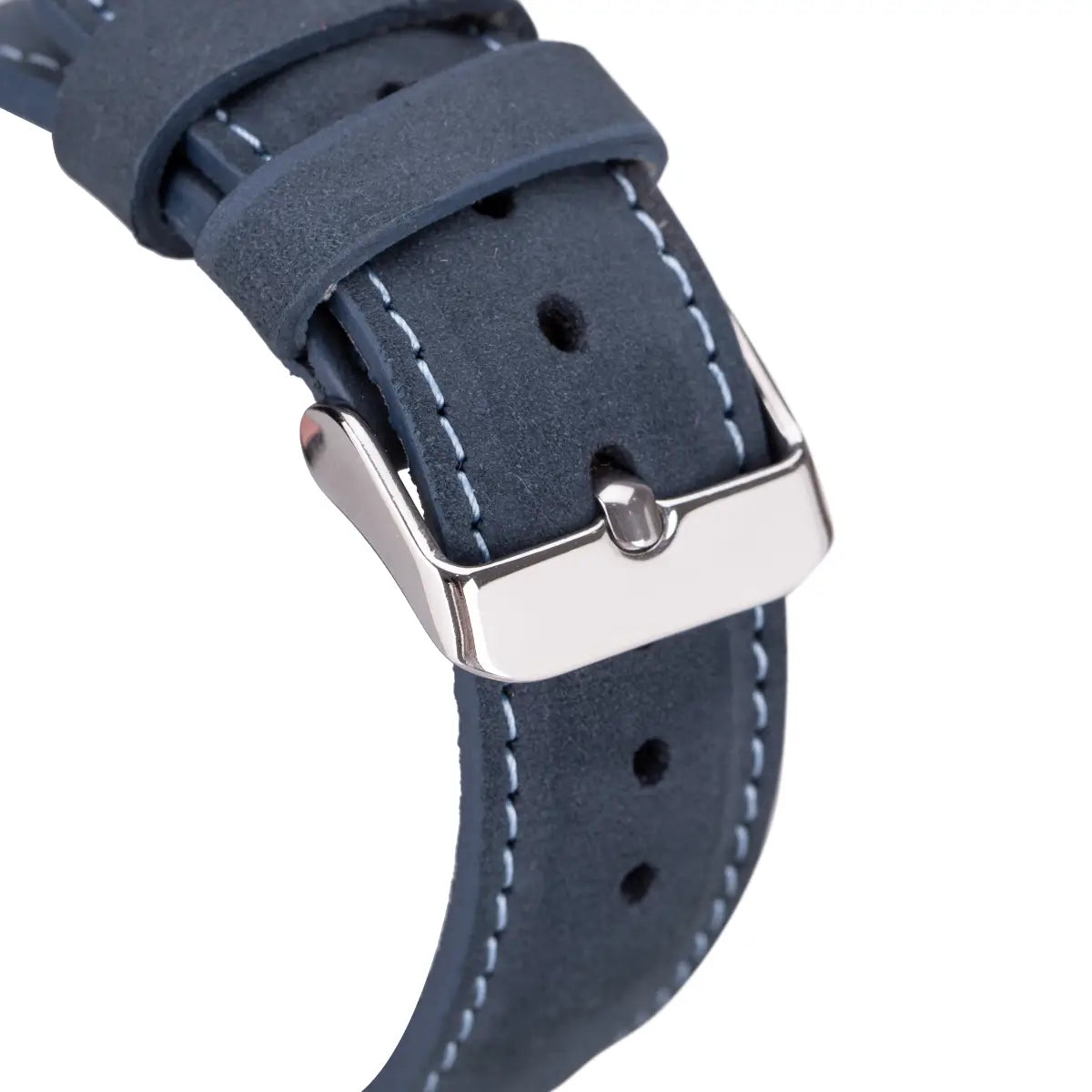 Vintage Blue Distressed Leather Apple Watch Band - Classic & Stylish Replacement Strap for Apple Watch Series 1-9, SE & Ultra - Perfect for Casual, Business & Everyday Wear