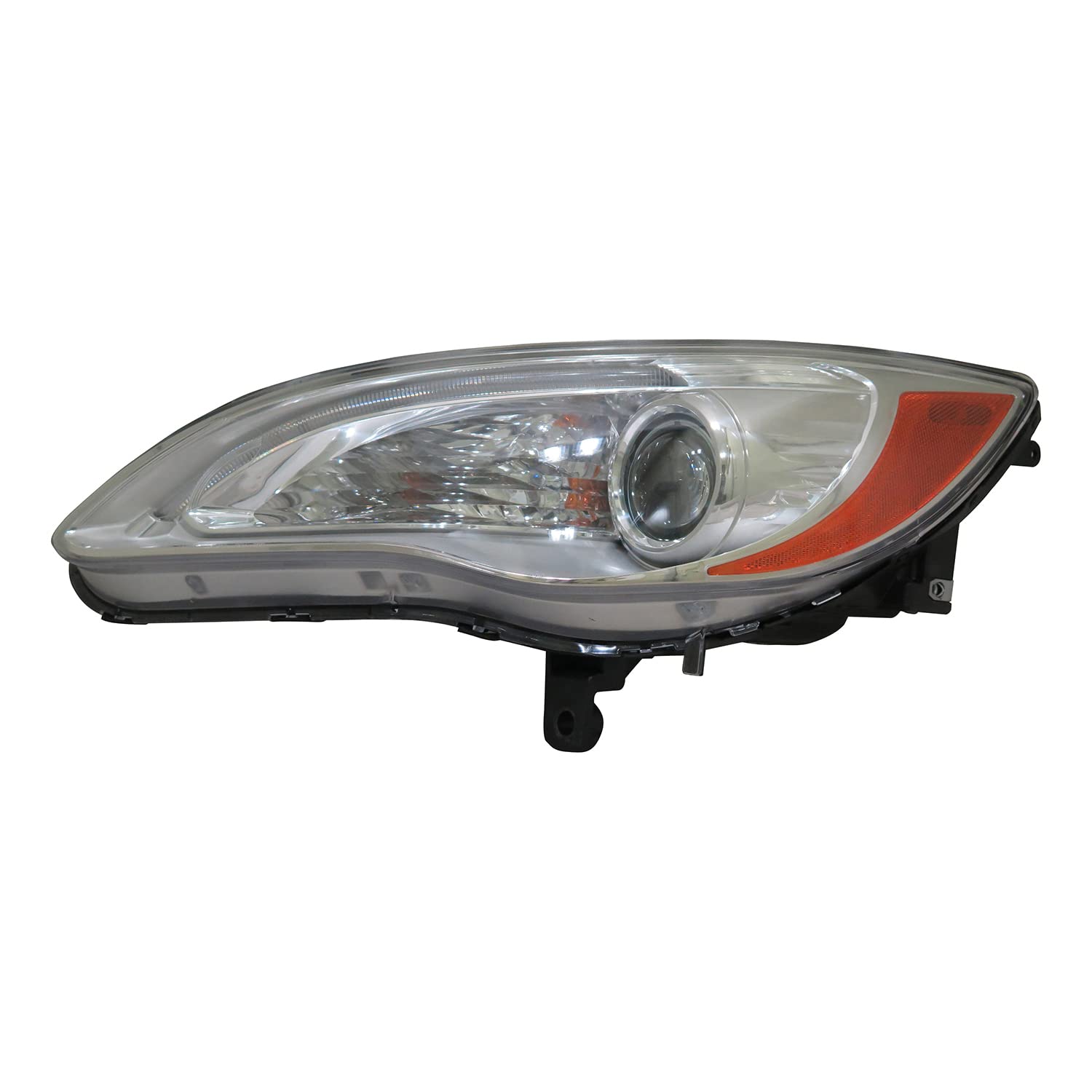 TYC Left Headlight Assembly Compatible with 2011-2014 Chrysler 200 - Replacement Headlamp for Improved Night Visibility & Safety Driving
