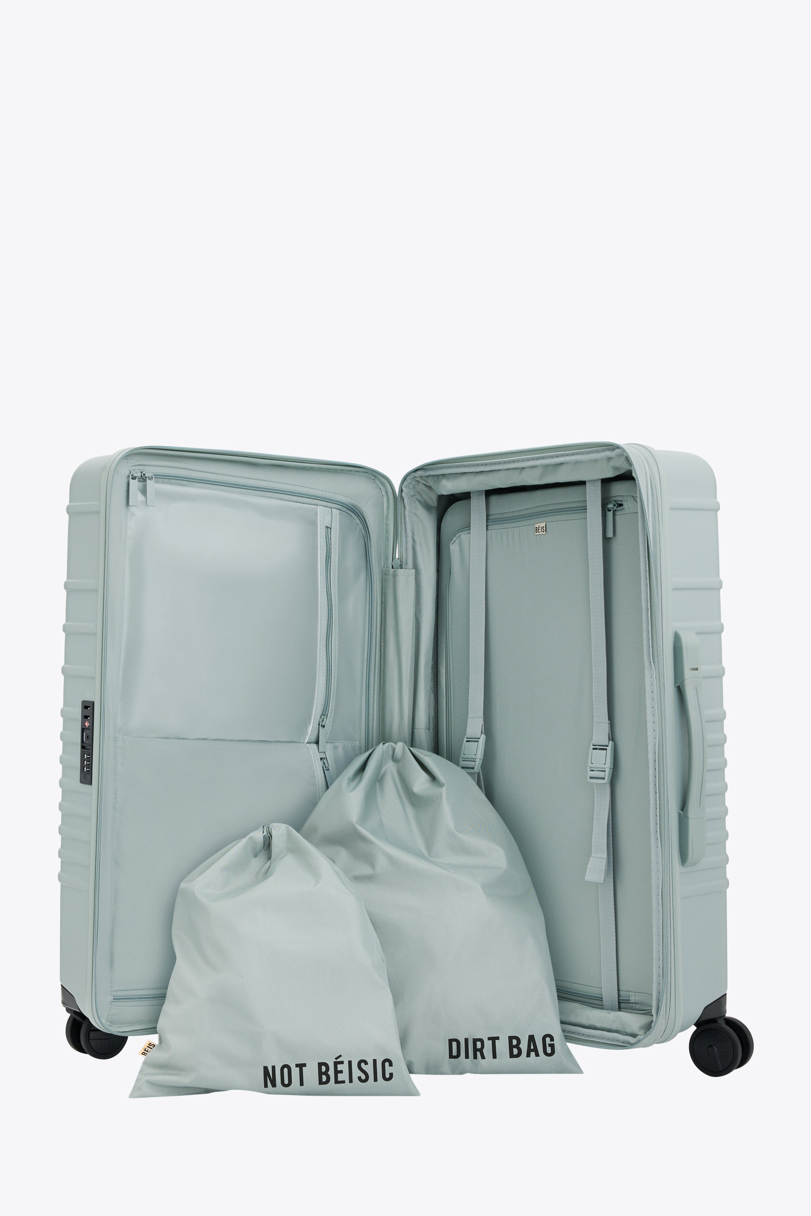Slate Medium Check-In Roller Luggage - Perfect for Air Travel, Business Trips & Weekend Getaways
