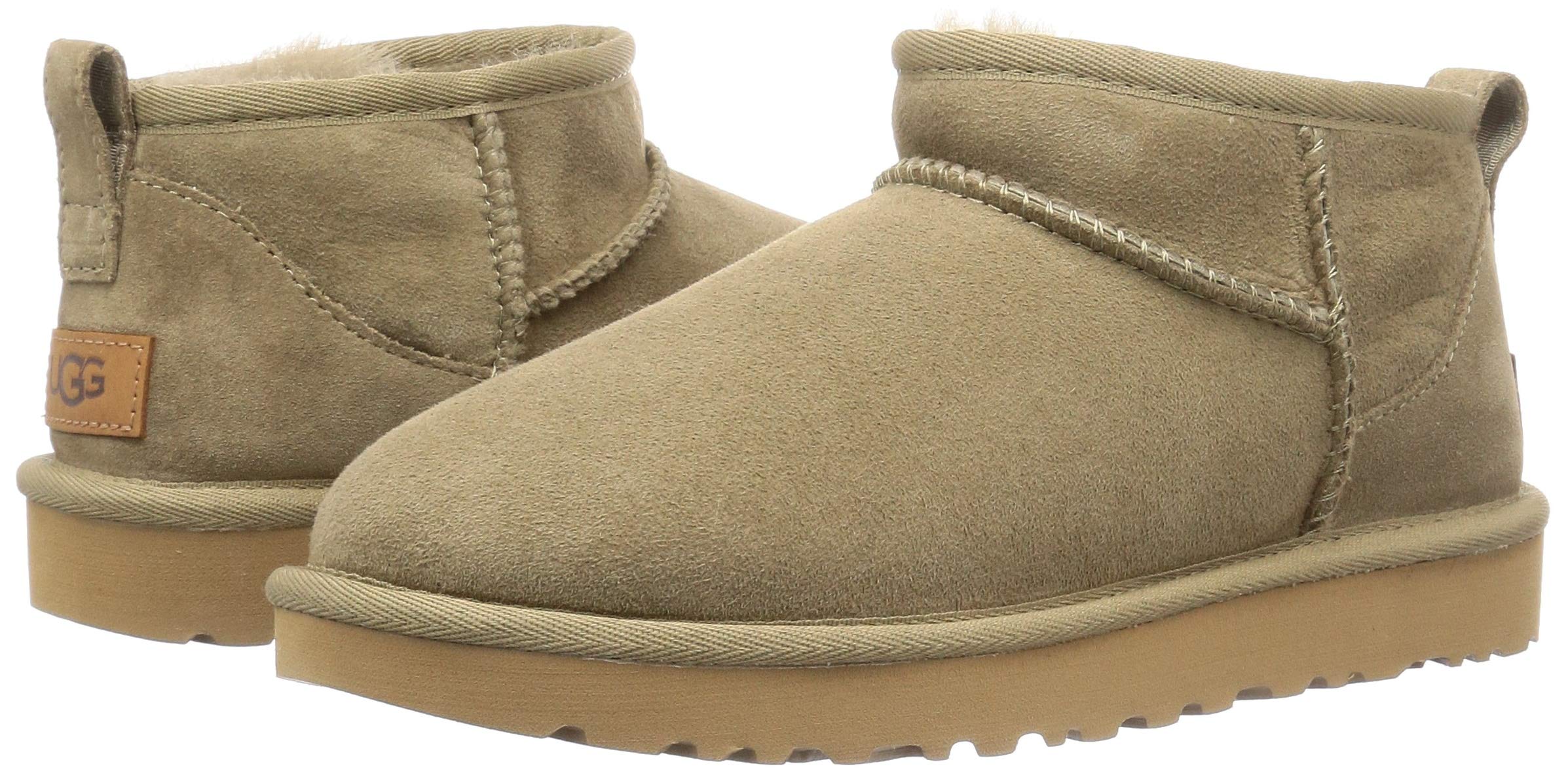 UGG Women's Classic Ultra Mini Boot - Genuine Sheepskin Winter Ankle Boots for Women | Waterproof & Warm | Perfect for Casual Outfits, Snow Days & Winter Travel