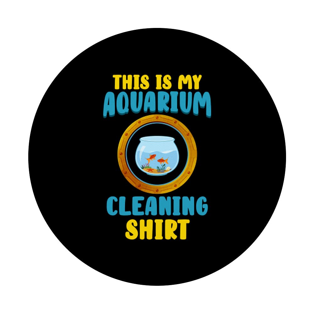 Aquarium Cleaning Fish PopGrip - Swappable Phone Grip for Fish Lovers | Perfect for Aquarium Enthusiasts