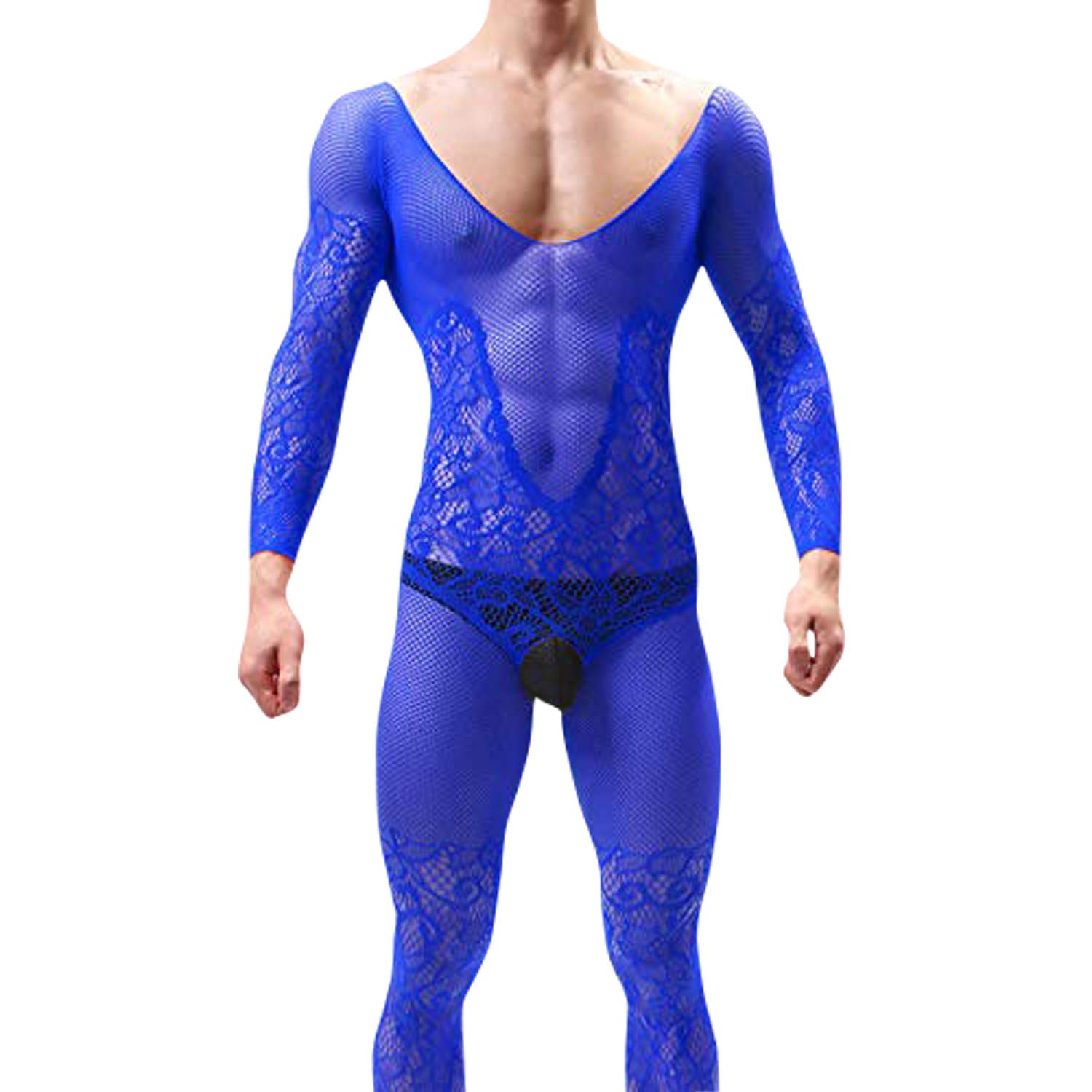 **HIMEALAVO Men's Sexy Fishnet Body Stockings - Erotic Underwear Costume for Sensual Wear & Role Play - Perfect for Lingerie Parties, Boudoir Photography & Intimate Moments**