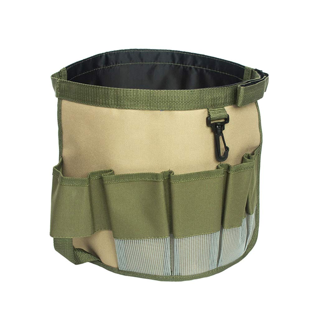 WDBBY Heavy Duty Garden Tools Organizer Bag with Multiple Pockets - Waterproof Storage Pouch for Gardening Hand Tools, Planting Supplies & Outdoor Accessories - Perfect for Home Gardening, Landscaping & Farm Work