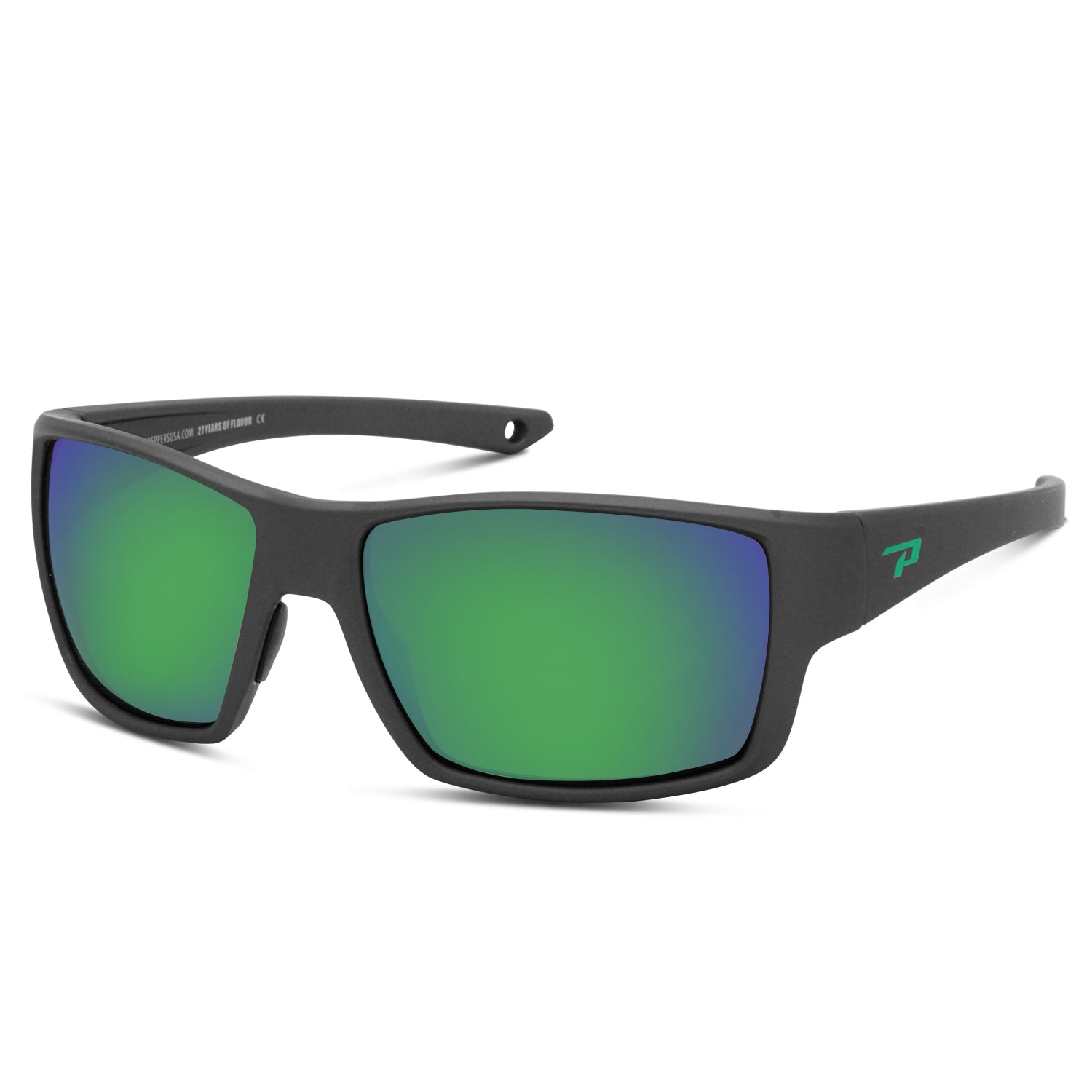 Dark Gunmetal Green Diamond Mirror Polarized