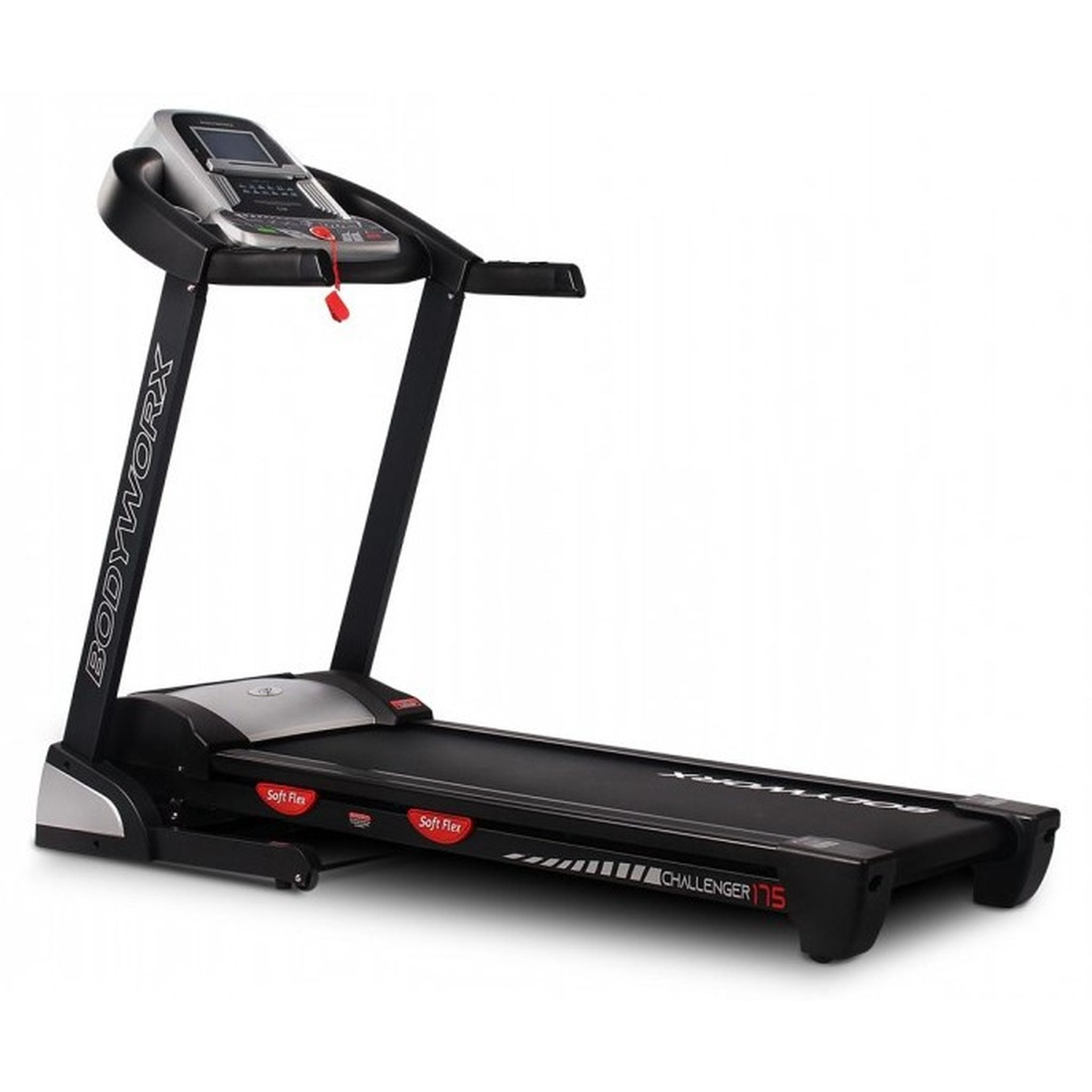 Bodyworx Challenger 175 Treadmill - Foldable Electric Running Machine for Home Gym with LCD Display & Incline - Perfect for Cardio Workouts & Indoor Fitness Training