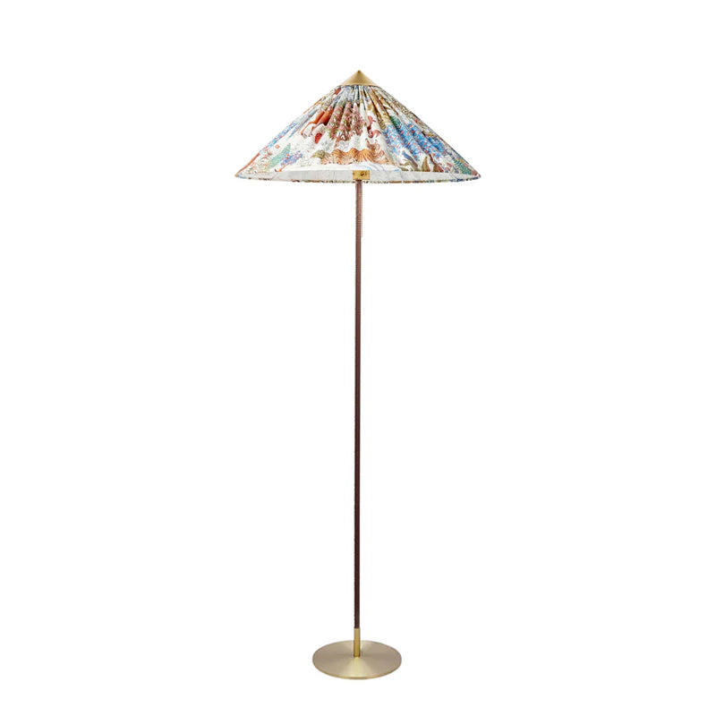 Modern Chinese Hat Floor Lamp - Stylish Rattan Shade for Living Room, Bedroom & Office Decor - Perfect for Cozy Ambiance and Reading Nook Lighting