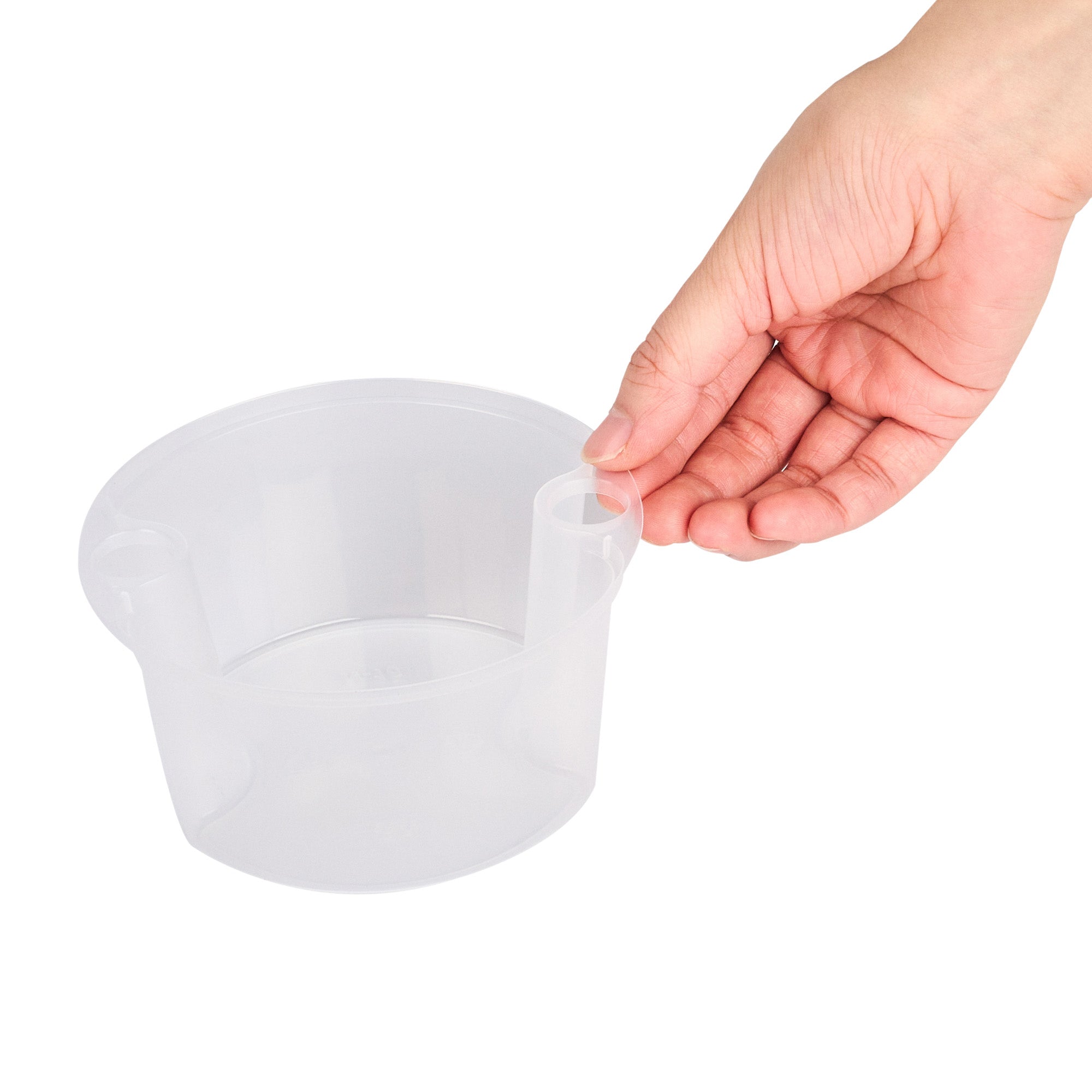 **16 oz Round Clear Plastic Soup Container Insert - Fits 32, 40 & 48 oz Containers, Microwave Safe, Bulk 100-Pack - Ideal for Takeout, Catering & Food Storage**