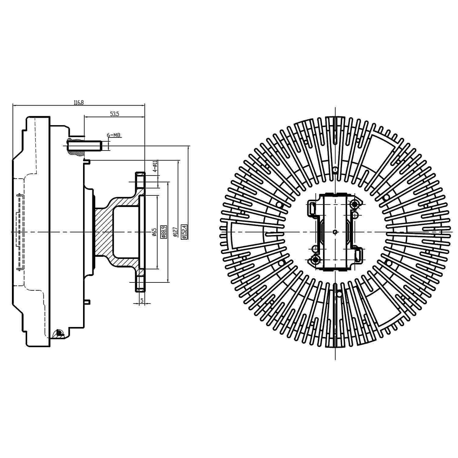 Mack E7 Fan Clutch Replacement - 4.19
