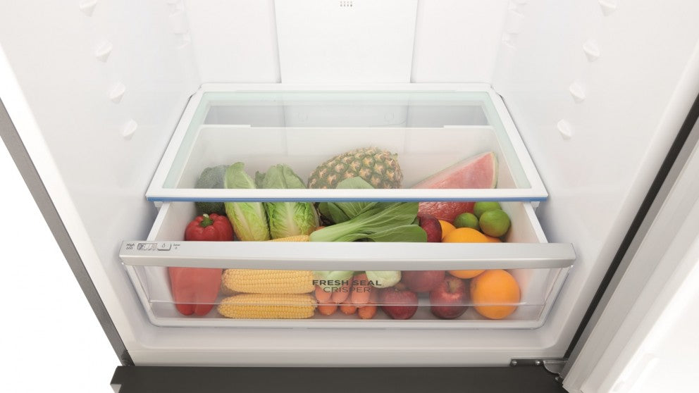 Westinghouse WBE5300SC 496L Bottom Mount Refrigerator with Right Hinge & Pocket Handle - Stainless Steel | Perfect for Modern Kitchens & Small Spaces