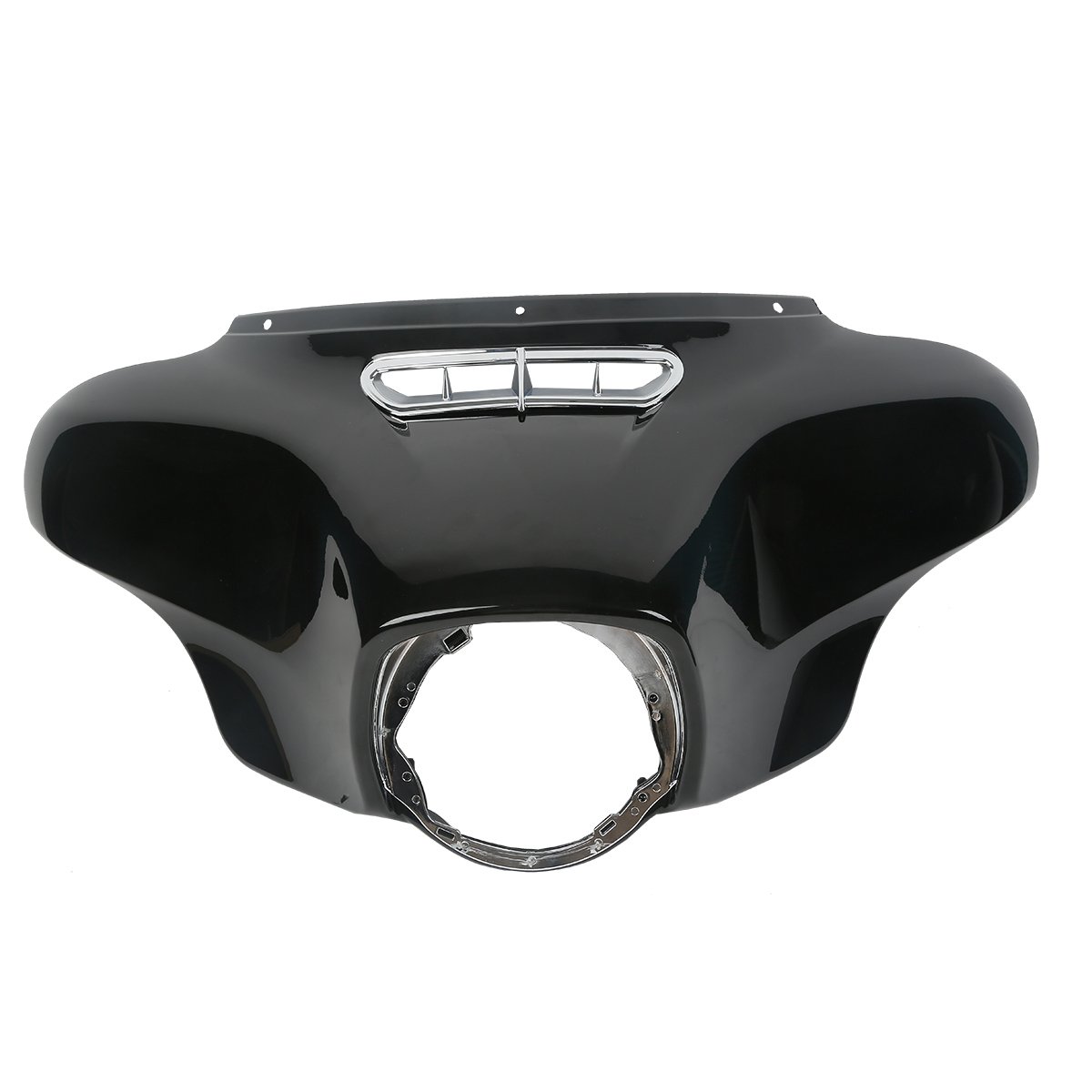 **Black Front Outer with Inner Batwing Upper Fairing Cowl for 2014-2023 Harley Davidson Touring Electra Glide, Street Glide & Trike Models – Perfect for Wind Protection & Custom Styling**