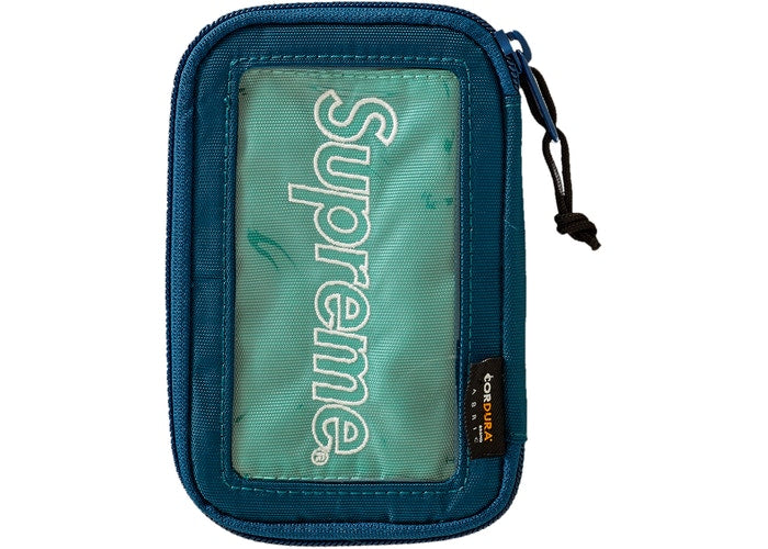 Supreme Small Zip Pouch Teal - Waterproof Travel Organizer for Cosmetics, Electronics & Essentials | Perfect for Gym, Office & Daily Use (FW19 Collection)
