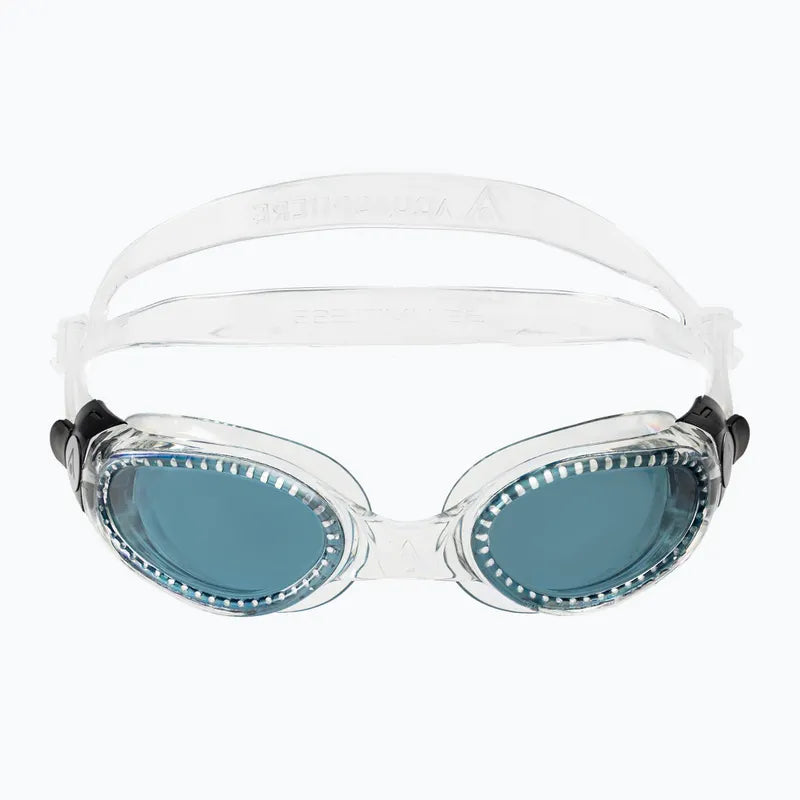 Aqua Sphere Kaiman A1 Swim Goggles - Transparent Frame & Smoke Lens for Swimming, Snorkeling, and Water Sports