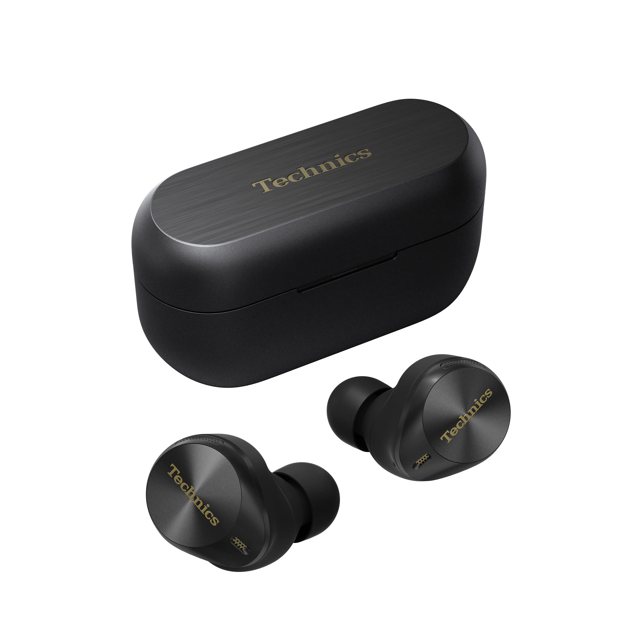 Technics EAH-AZ80E-K Wireless Bluetooth Earbuds with Active Noise Cancelling (ANC), Multipoint Connectivity for 3 Devices, Comfort-Fit In-Ear Design, Wireless Charging Case - Perfect for Commuting, Workouts & Travel (Black)
