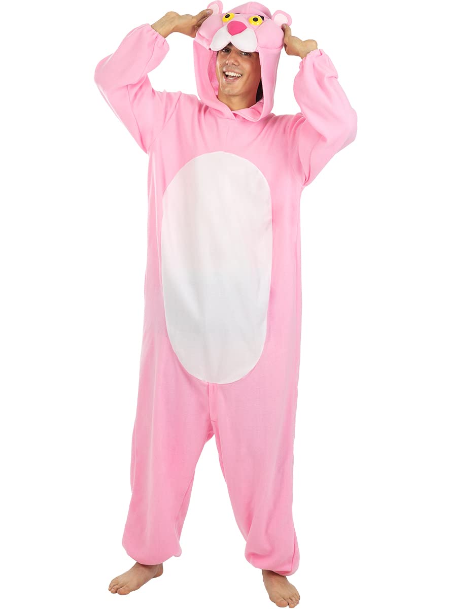 Pink Panther Costume for Women & Men - Adult Pink Panter Halloween & Carnival Outfit with Accessories - Perfect for Cosplay, Themed Parties & Costume Events