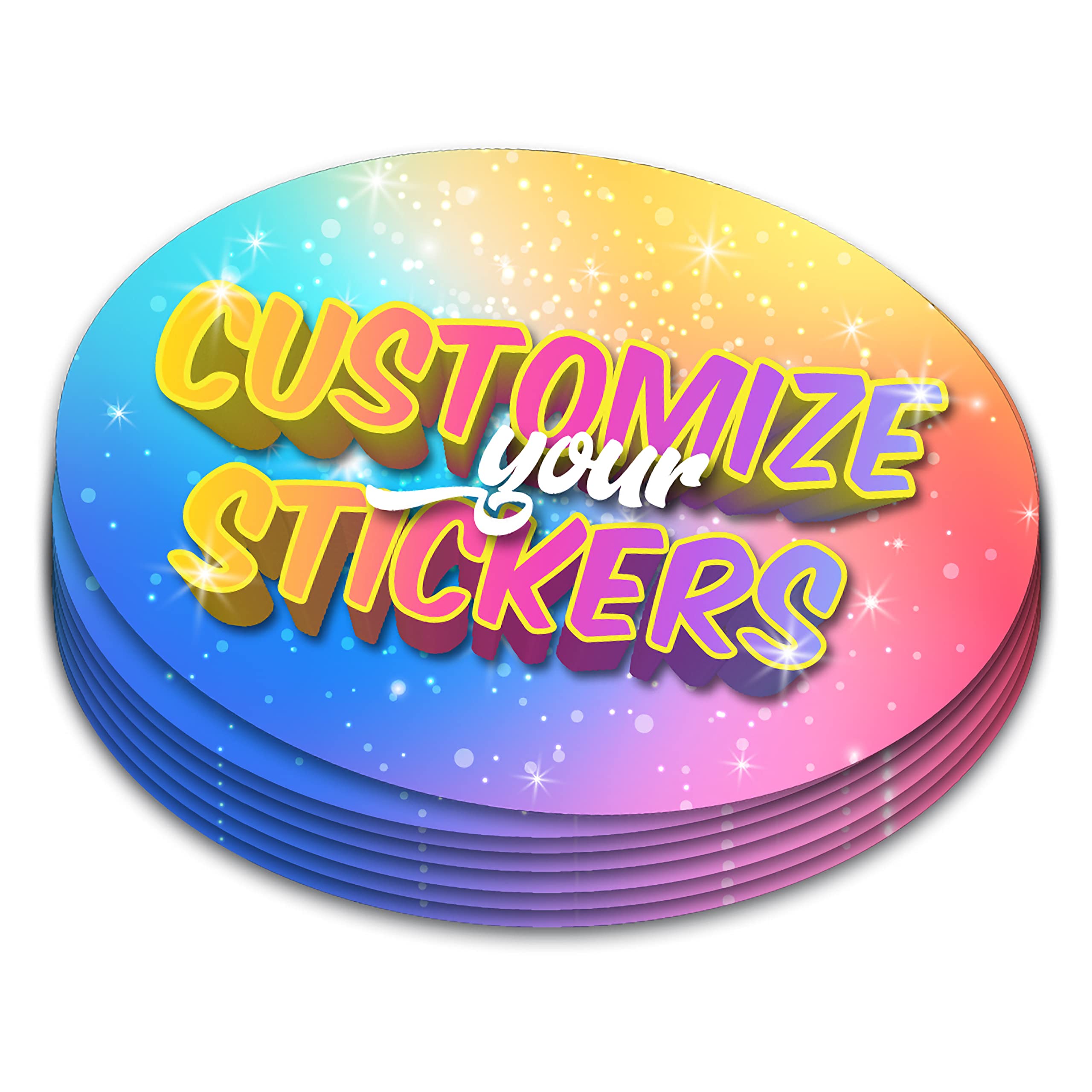 Custom Business Logo Stickers - Waterproof & Scratch-Resistant Laminated Labels - Personalized Oval Stickers (6