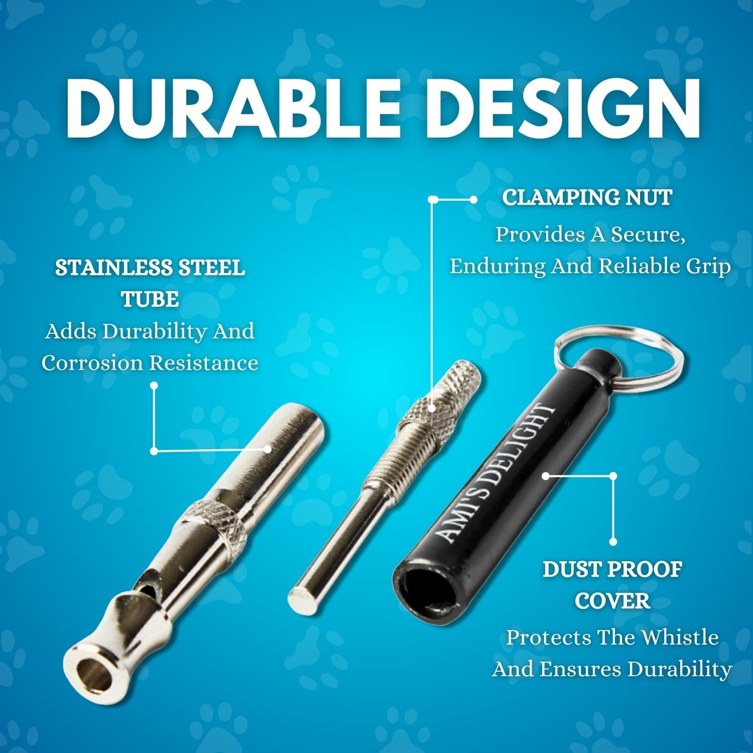 Premium Adjustable Dog Whistle Set - 5 PCS with Lanyards & Clicker for Bark Control - Train Neighbor's Dogs