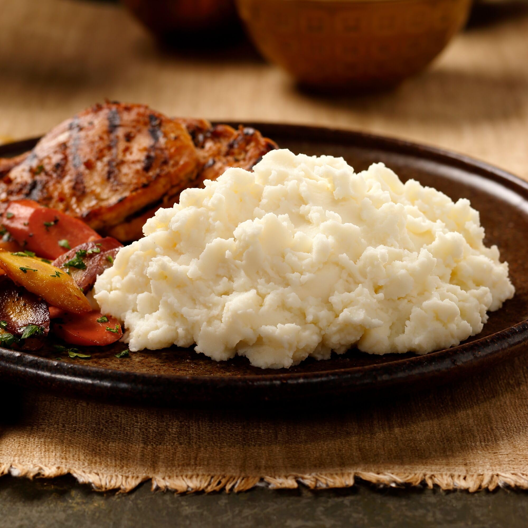 Idahoan Buttery Homestyle Mashed Potatoes - Low Sodium, 4oz (Pack of 12) | Quick & Easy Side Dish for Thanksgiving, Family Dinners & Meal Prep