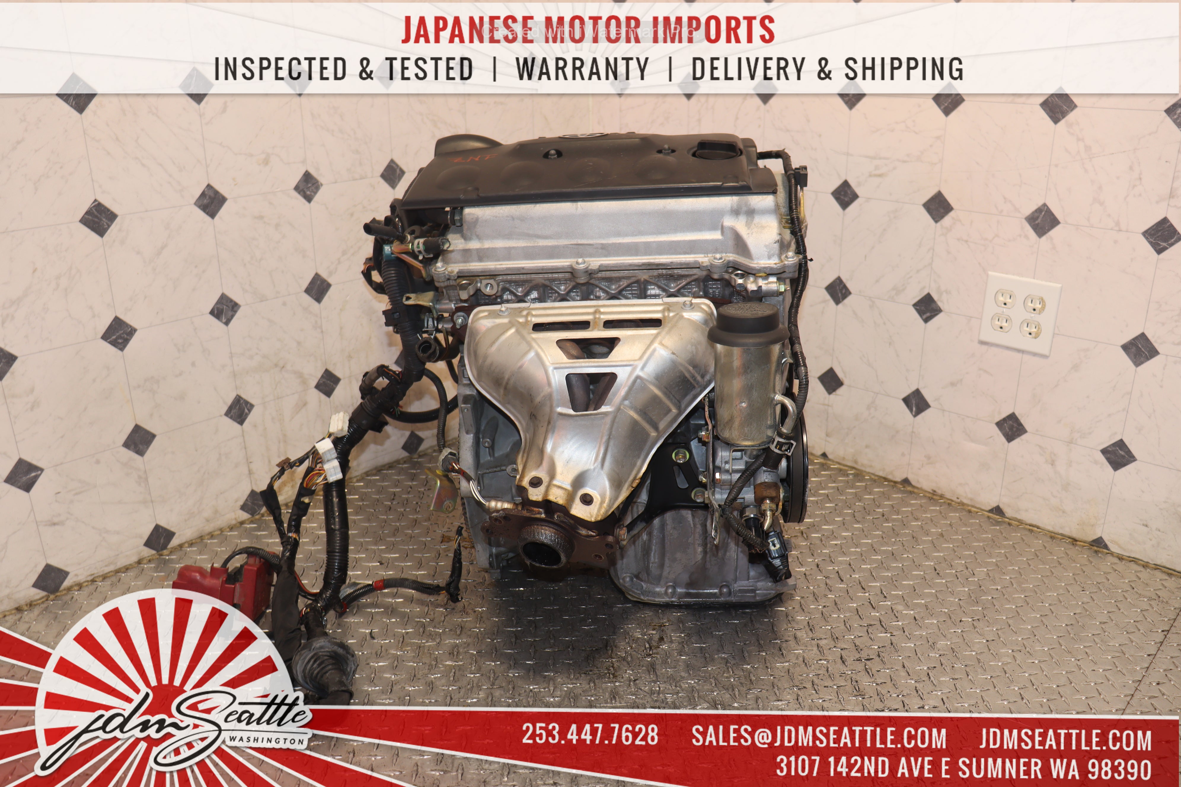 JDM 1NZ-FE 1.5L VVTI 4-Cylinder Engine for 2004-2006 Scion xB/xA, 2000-2005 Toyota Echo, 2005-2019 Yaris - High Performance Replacement Engine for Smooth Driving & Daily Commute