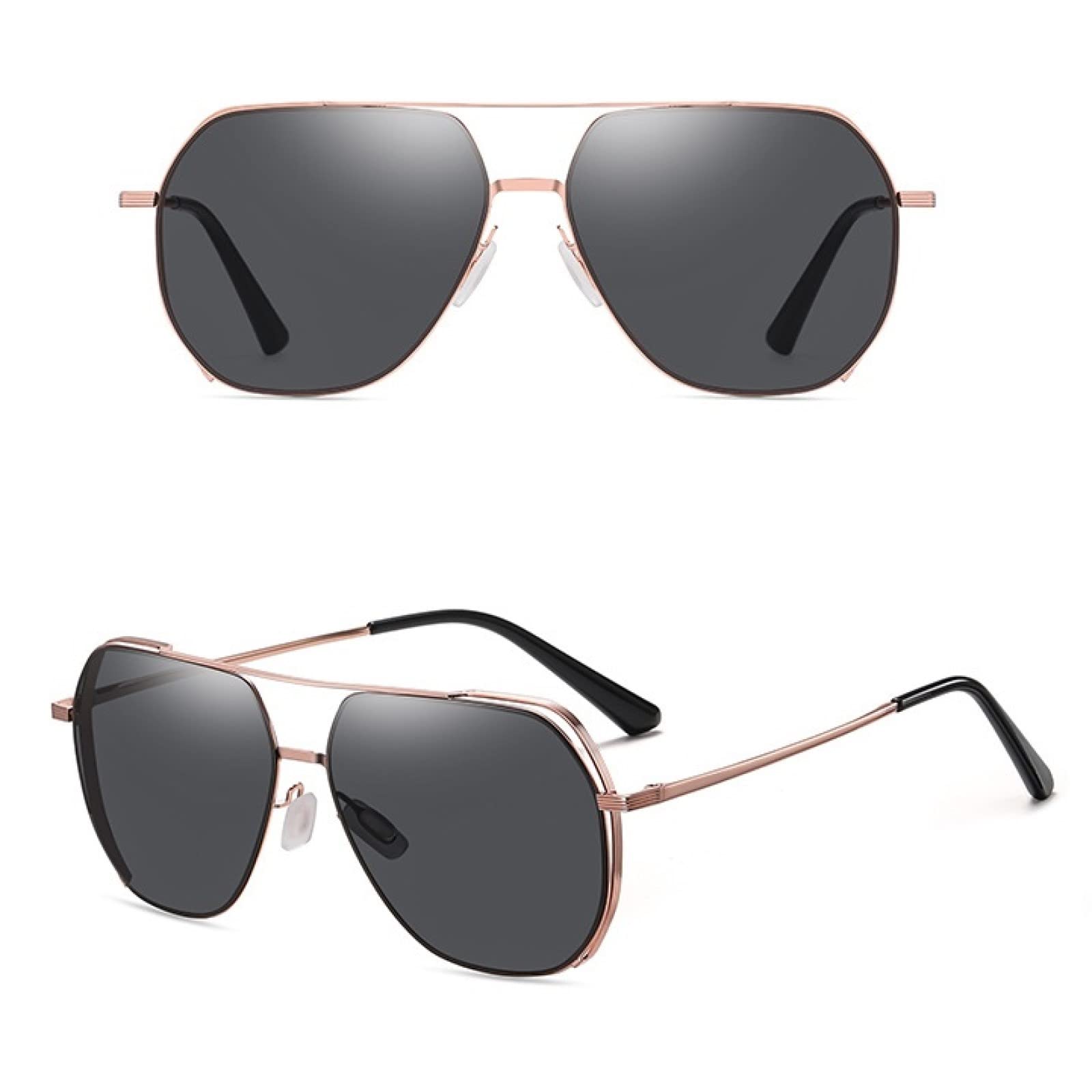Trendy Tandi Polarized Unisex Sunglasses for Men & Women - UV Protection Metal Frame Driving Sunglasses - Perfect Father's Day Gift for Outdoor Activities, Beach & Travel