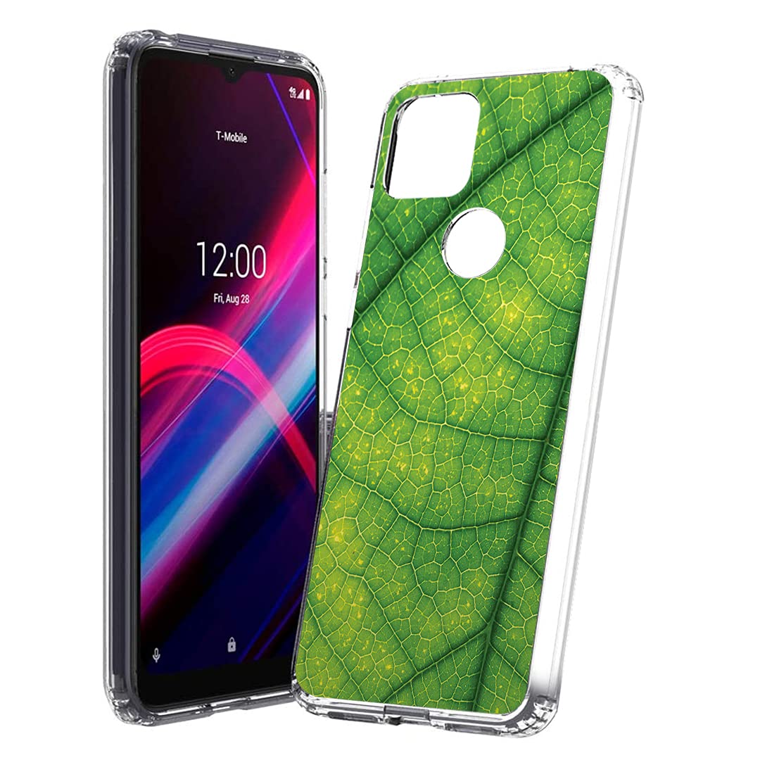 T-Mobile Revvl 4 Plus Case - Shockproof Clear Cover with Leaf Design for Men & Women | Metro PCS TCL Revvl 4+ Protection