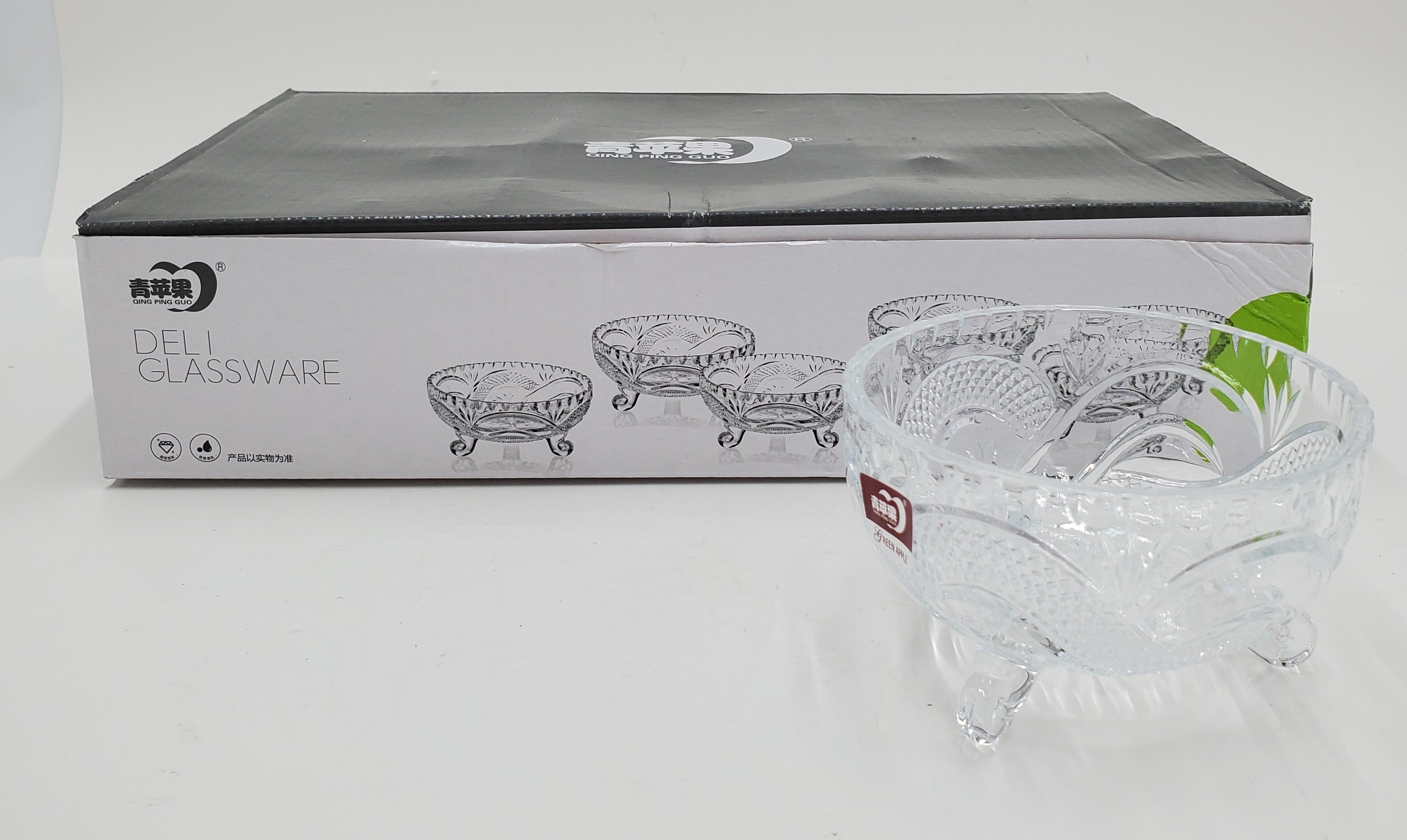 6-Piece Glass Bowl Set - 3.75x2.25 Inches - Perfect for Desserts, Salads & Food Storage | Durable Kitchenware for Home & Restaurant Use