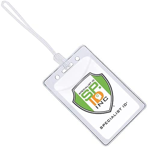 5 Pack Clear Plastic Luggage ID Tags with Loops - Waterproof Travel Bag Tags for Suitcases, Backpacks & Carry-Ons - Perfect for Business Cards, Photos & Student IDs - Durable & Easy Access Identification Tags for Airports, Hotels & School Campuses