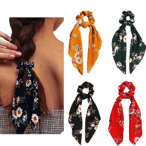 Floral Scarf Scrunchies