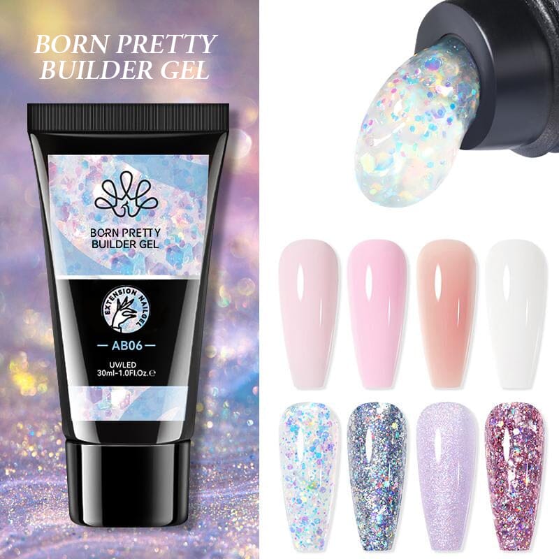 BORN PRETTY 30ml Builder Gel for Nails - Strong & Durable Nail Extension Gel for DIY Manicure & Salon Use - Perfect for Nail Art, Acrylic Nails & Gel Extensions