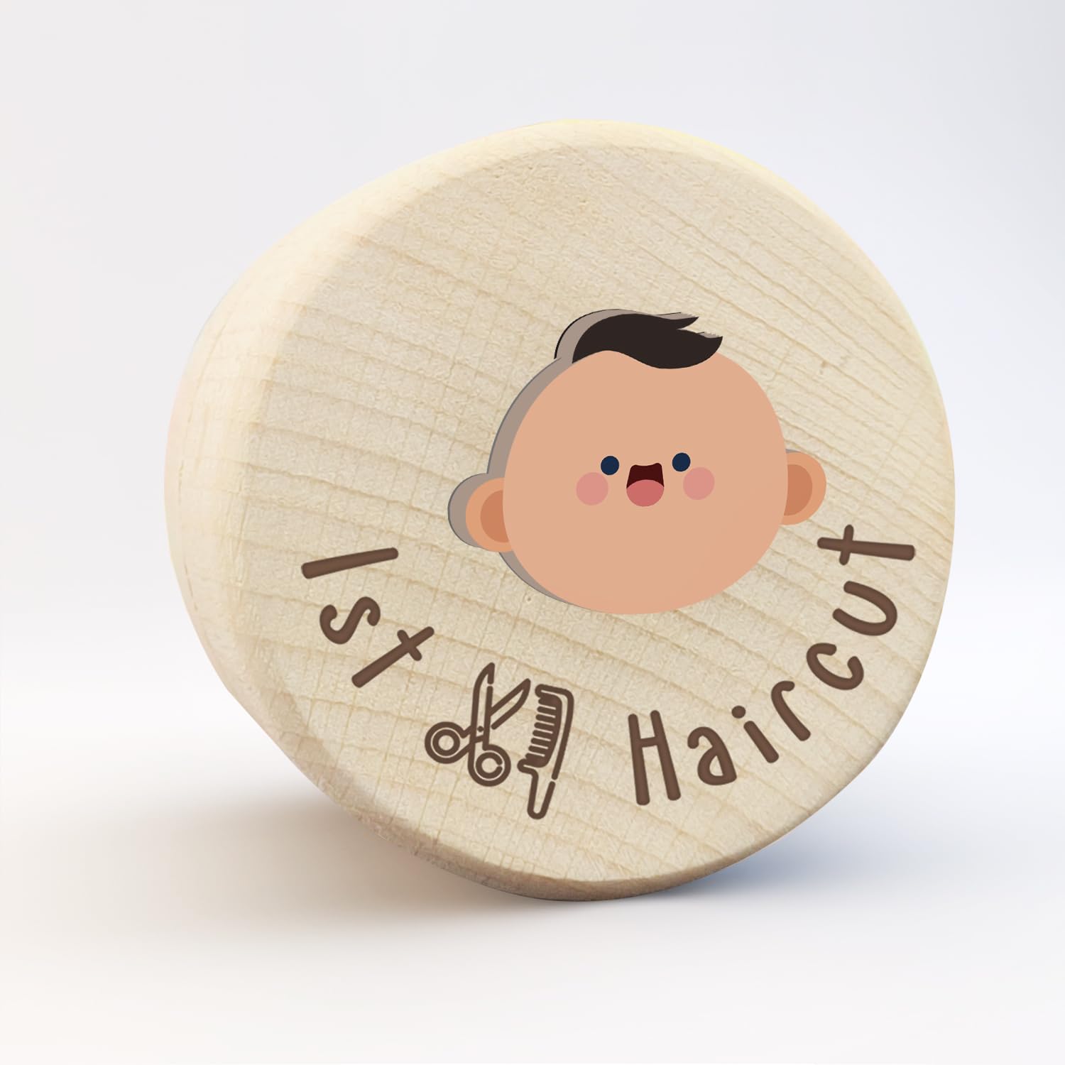 Baby Keepsake Box - Wooden First Haircut Memory Box for Newborn Hair Collection, Baby Shower & Birthday Gift for Boys & Girls - Perfect for Preserving Precious First Haircut Memories