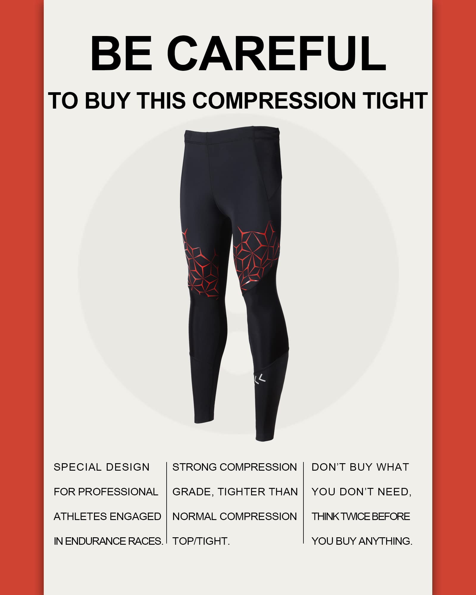 SUMARPO Compression Pants for Men & Women - High Performance Running Tights with Knee Support, Quick Dry Fabric & Muscle Recovery - Ideal for Marathon Training, Gym Workouts & Athletic Recovery