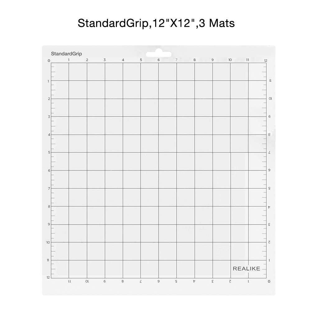 12x12 Self-Healing Cutting Mat for Cricut Maker 3/Maker/Explore 3/Air 2/Air/One - Non-Slip Gridded Adhesive Craft Mat with StandardGrip 3 Mats - Perfect for Vinyl Cutting, Scrapbooking & DIY Craft Projects