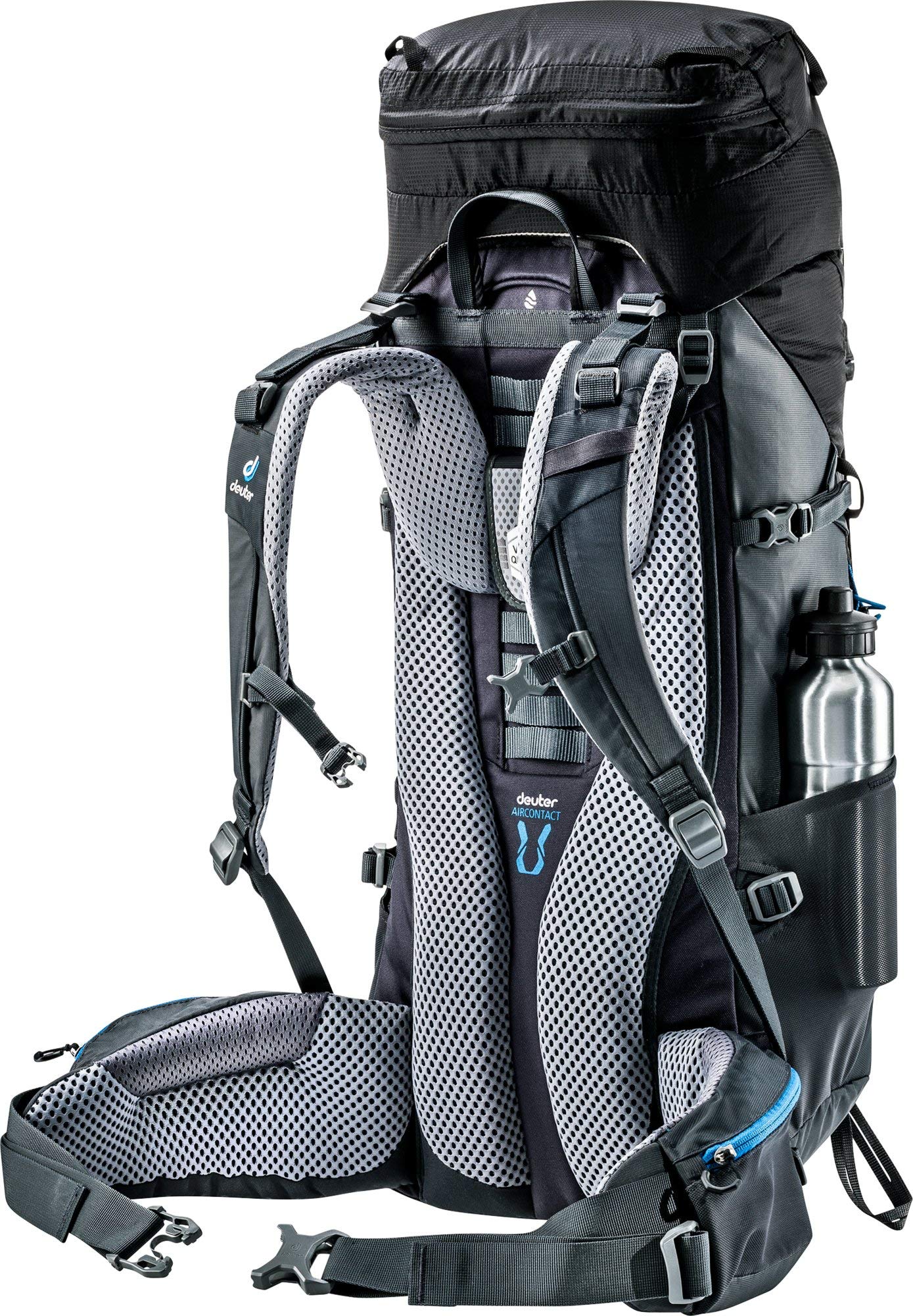 Deuter Men's Casual Daypack Backpack - Lightweight Hiking Day Pack for Travel, Work & School - Durable Black-Graphite One Size Backpack for Outdoor Adventures & Daily Commute