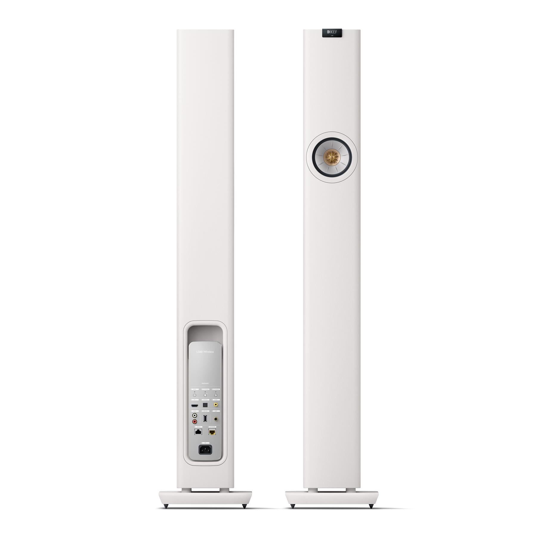 KEF LS60 Wireless HiFi Speakers - Premium High-Fidelity Audio System for Home Theater & Music Listening - Perfect for Living Rooms, Studios & Entertainment Spaces
