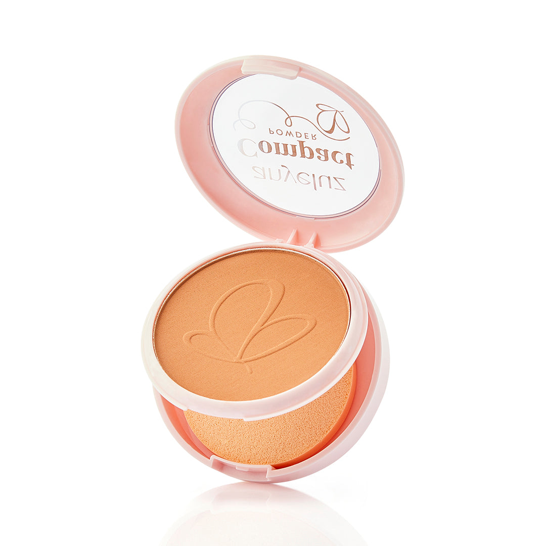 Anyeluz Compact Powder - Long Lasting Matte Finish, Oil Control & Pore Minimizing for Flawless Skin | Perfect for Daily Makeup & Touch-Ups