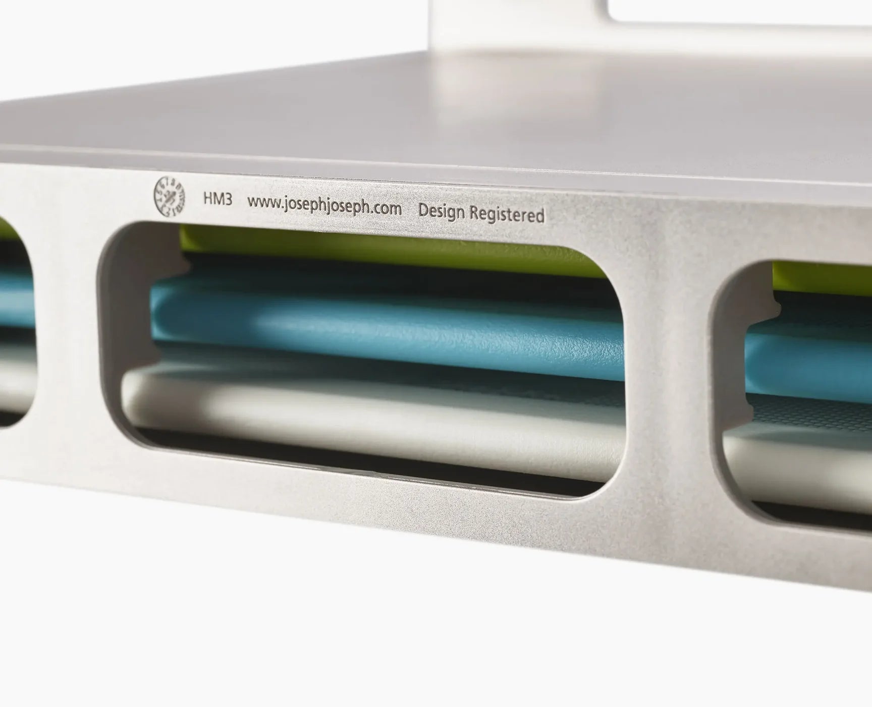 Folio™ Slim 3-Piece Under Shelf Multicolor Chopping Board Set - Space-Saving Kitchen Organizer for Small Spaces & Compact Countertops