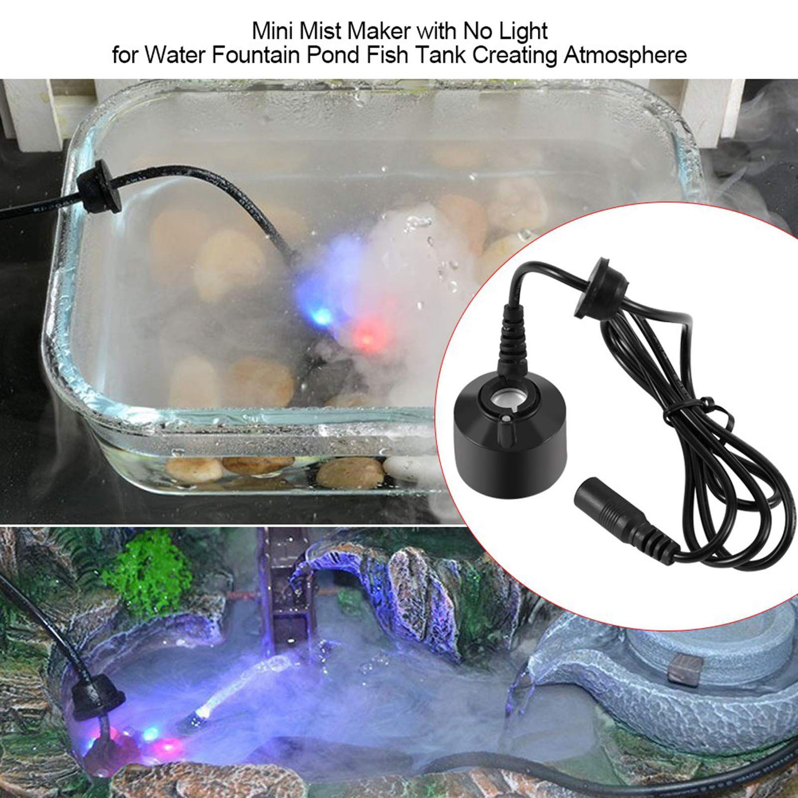 Reptile Humidifier Fogger - Automatic Terrarium Mister for Lizards, Snakes & Amphibians | Cauldron-Style Mini Mist Maker for Vivarium, Fish Tank & Indoor Plants | Perfect for Reptile Habitats, Home Decor & Gardening