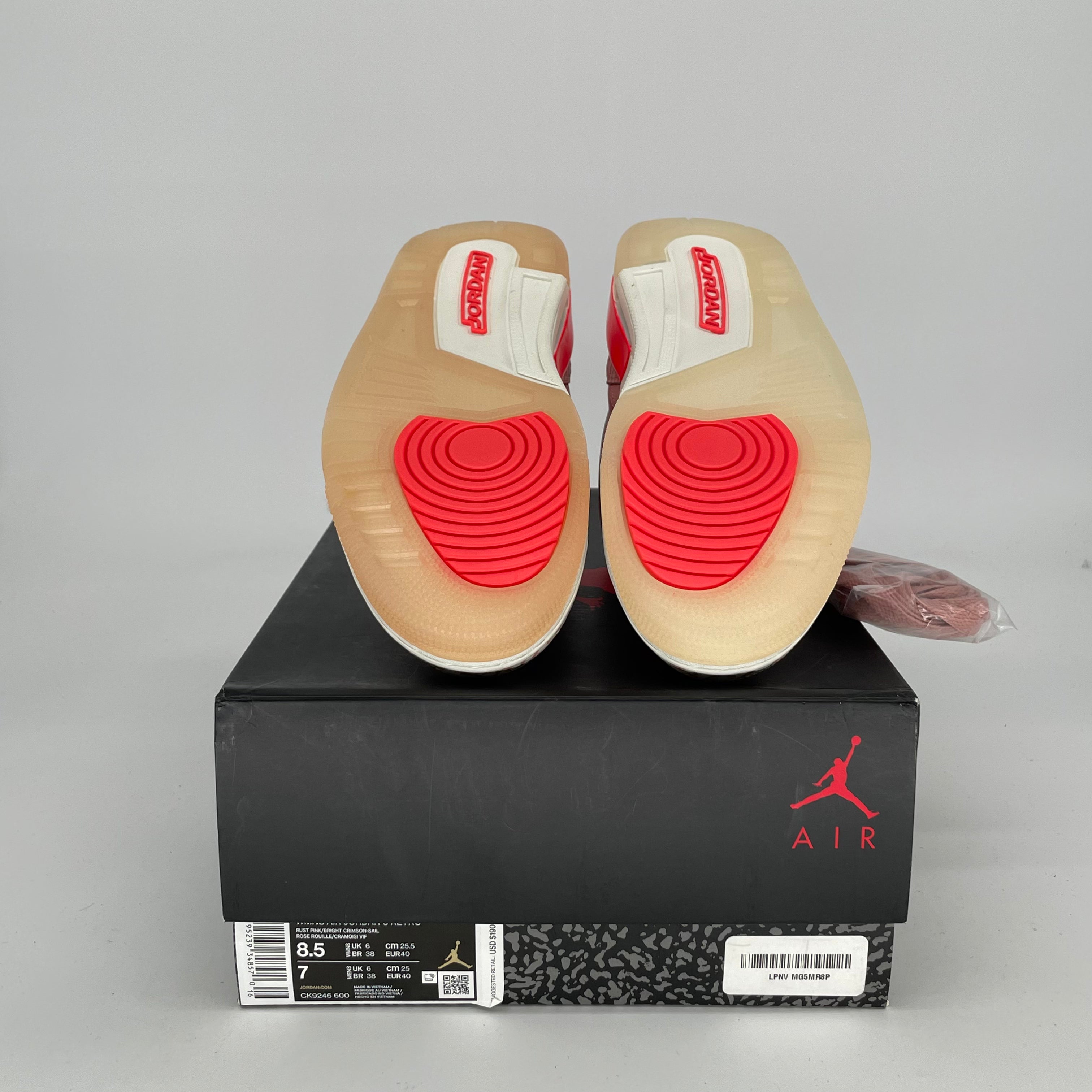AIR JORDAN 3 Retro Rust Pink Women's Shoes Size 7/8.5W - Style CK9246-600 | Basketball Sneakers & Casual Wear for Women