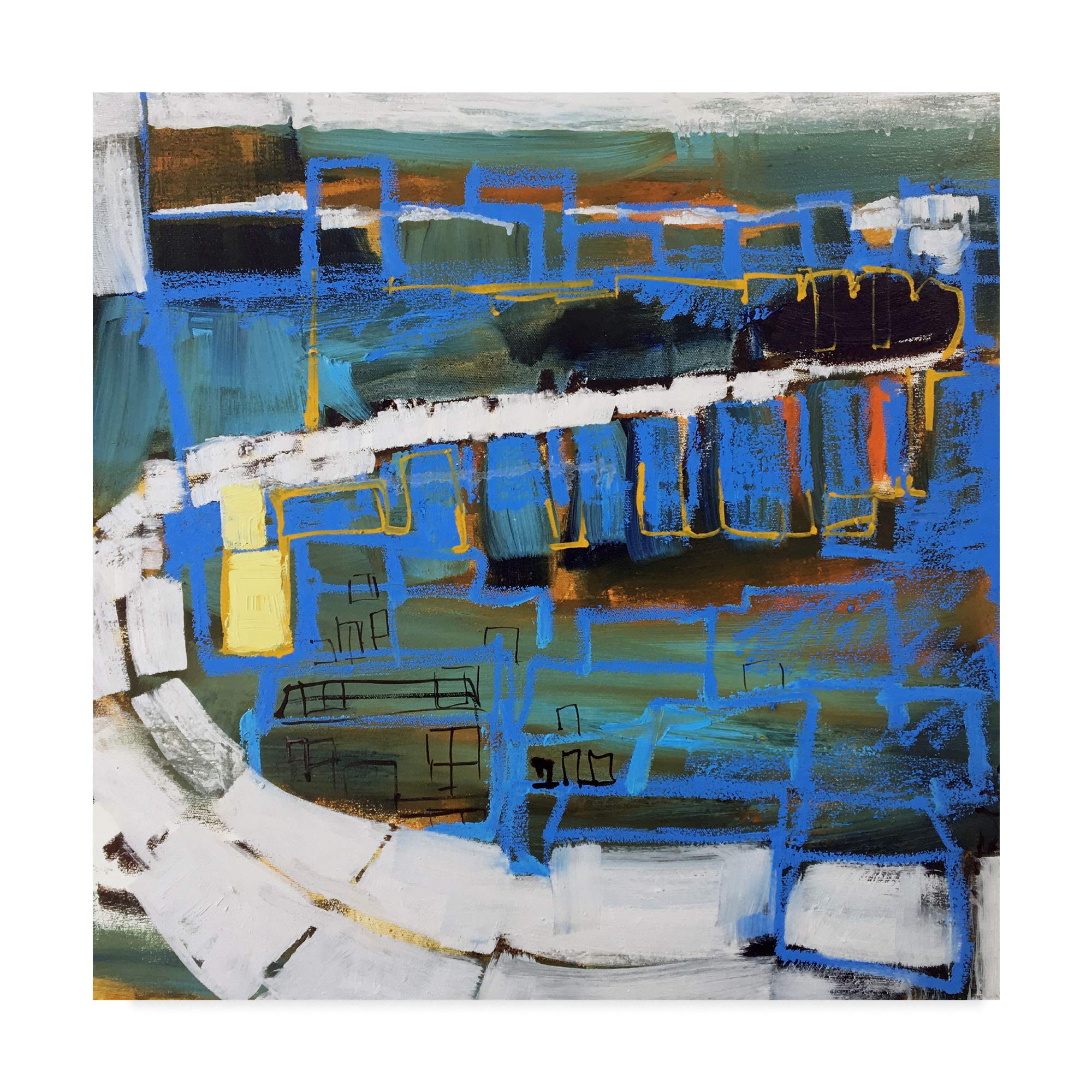Trademark Fine Art Bridge III by Erin McGee Ferrell - 18x18 Canvas Wall Art - Perfect for Living Room, Bedroom & Office Decor