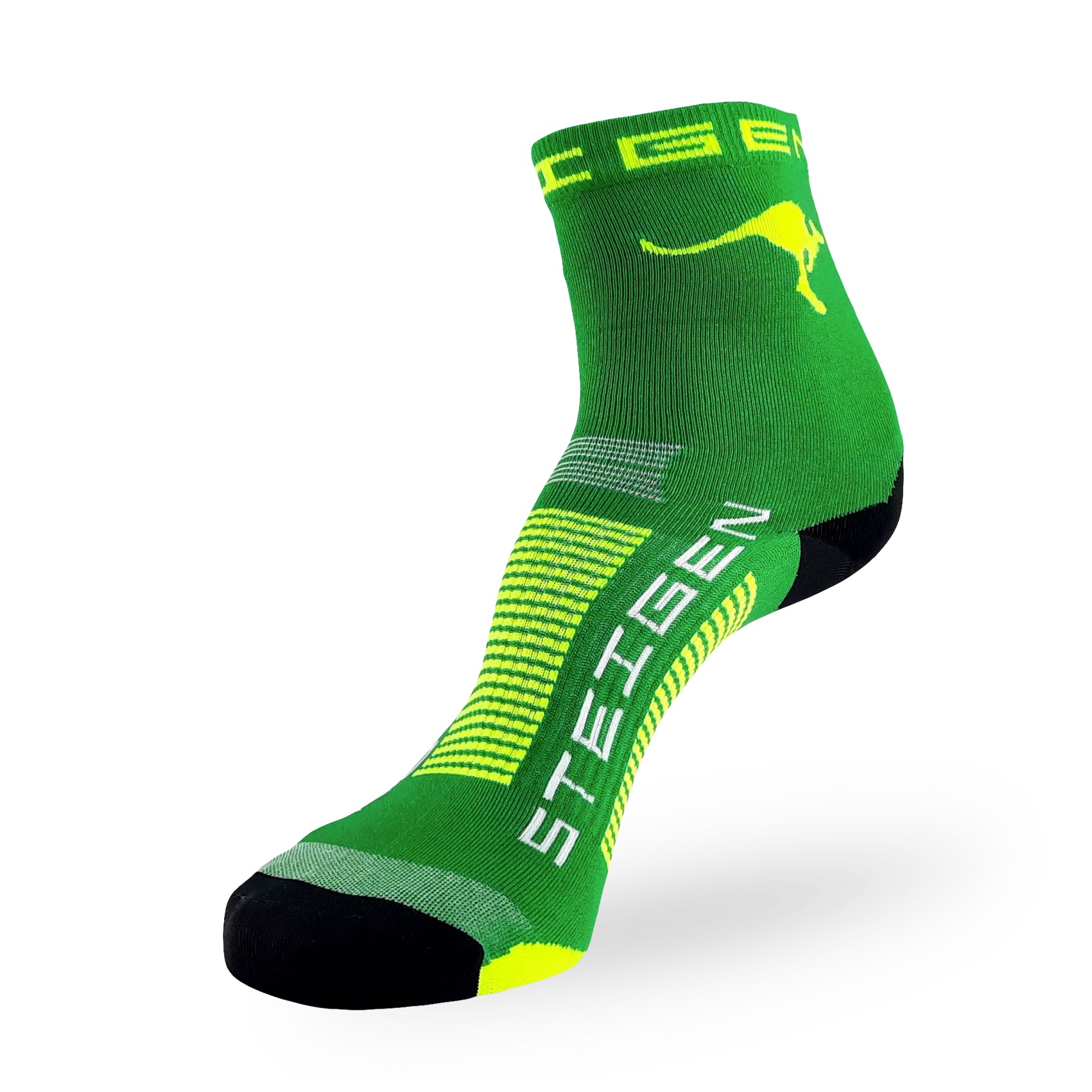 Unisex Steigen 1/2 Length Running Socks - Breathable Cushioned Athletic Socks for Men & Women - Perfect for Jogging, Gym Workouts & Marathon Training